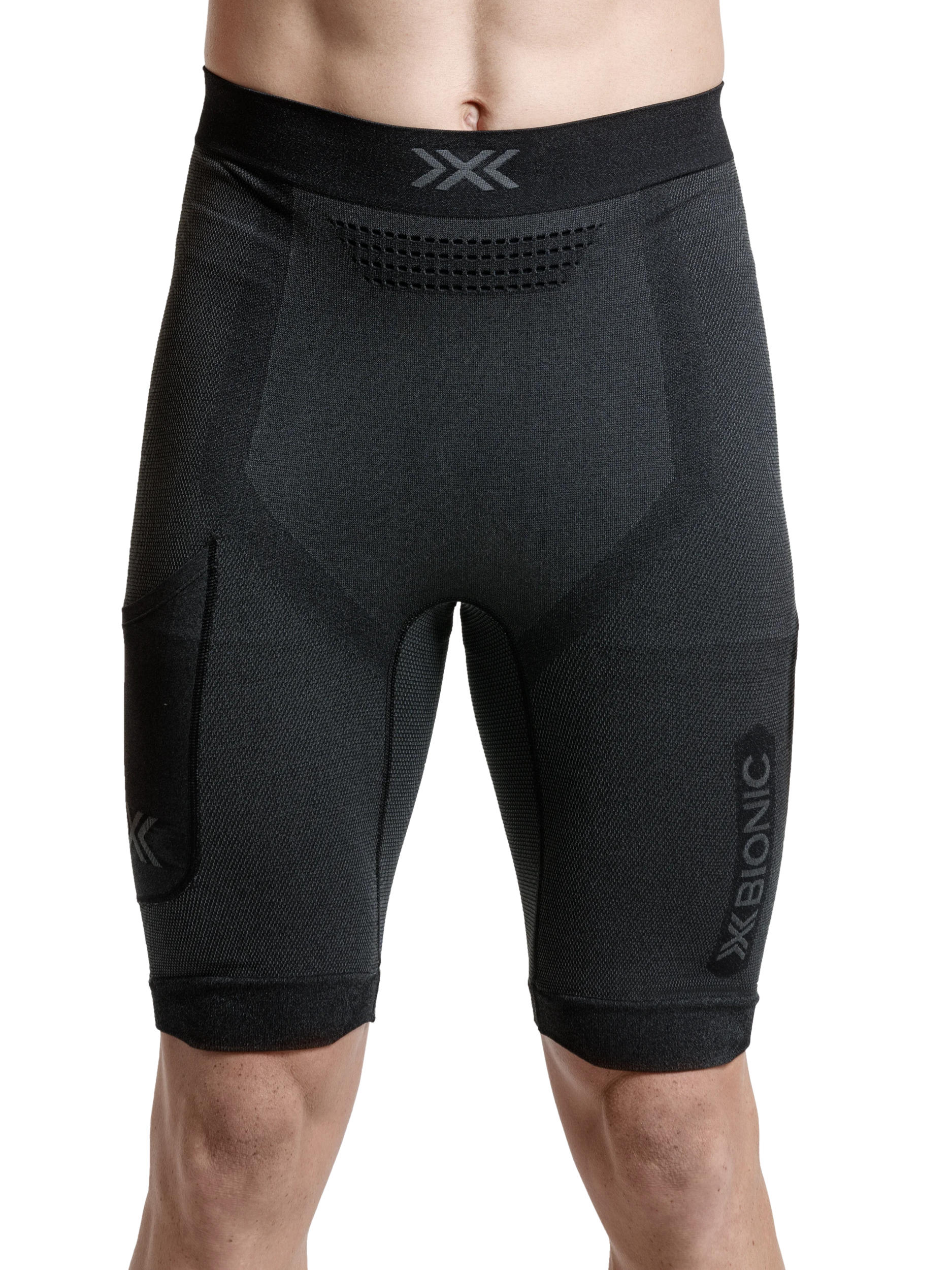 X-BIONIC XCEED RUN SHORT TIGHTS MEN - X Black Rhino Grey - Shorts - 4 of 12