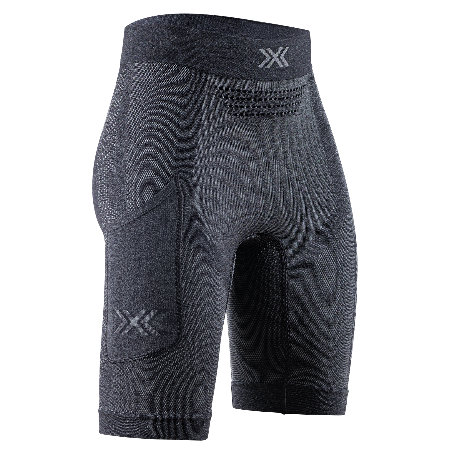 X-BIONIC XCEED RUN SHORT TIGHTS WMN - X Black Rhino Grey - Shorts - 8 of 20