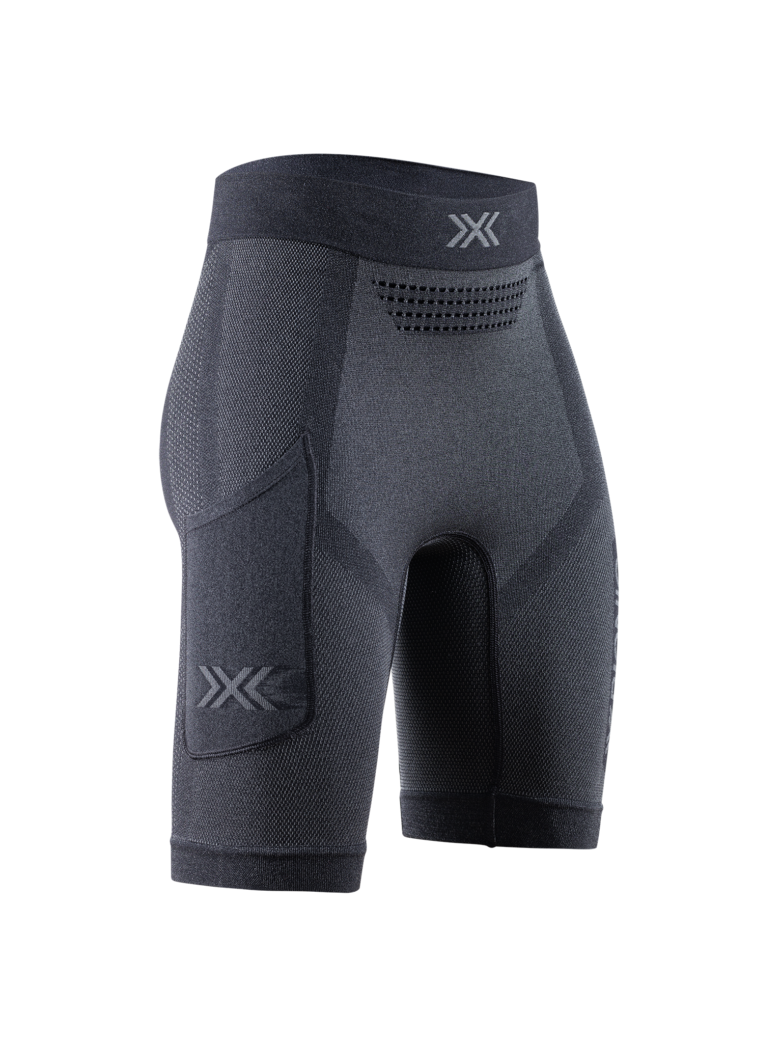 X-BIONIC XCEED RUN SHORT TIGHTS WMN - X Black Rhino Grey - Shorts - 8 of 20