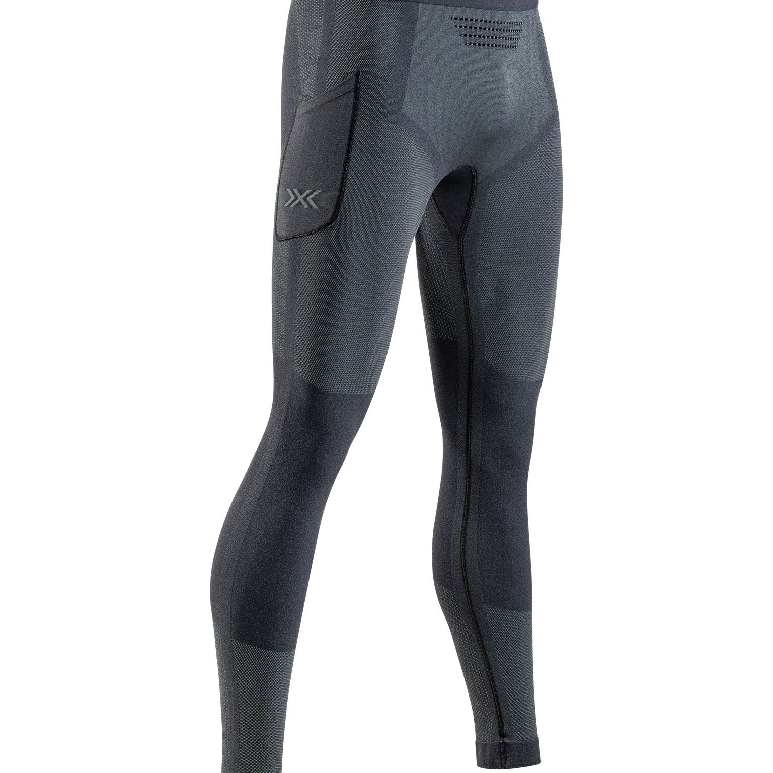 X-BIONIC XCEED RUN LONG TIGHTS MEN - X Black Rhino Grey - Pants - 1 of 7
