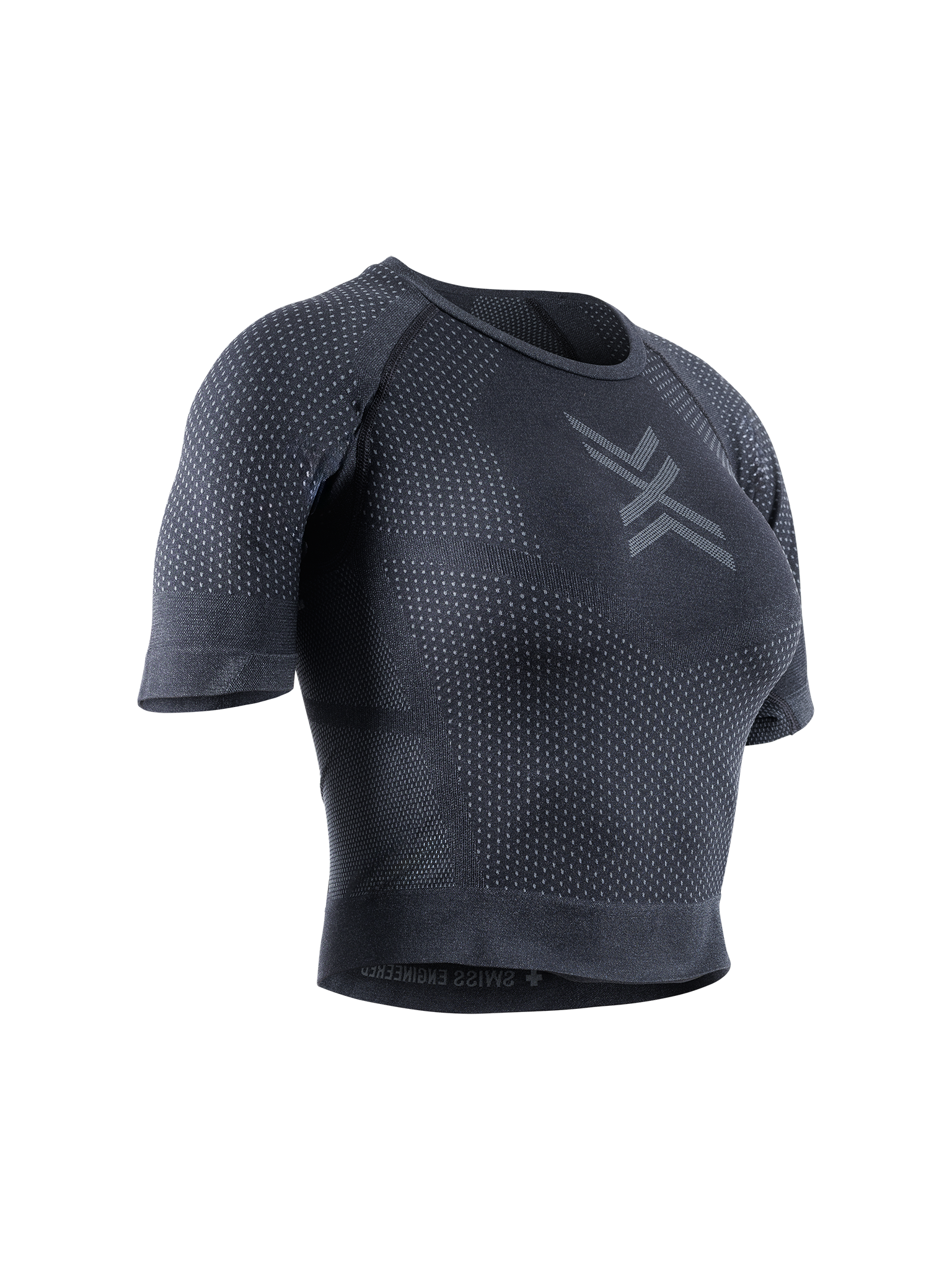 X-BIONIC XCEED RUN CROP TOP WMN - X Black Rhino Grey - Tanks - 1 of 3