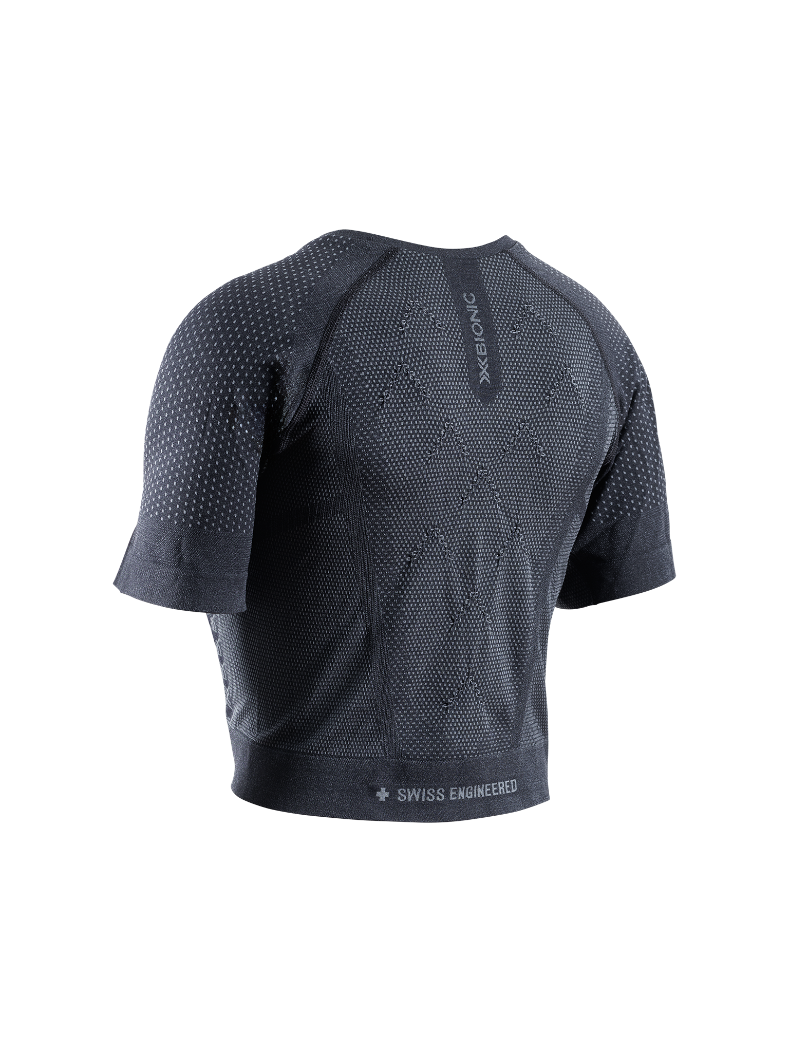 X-BIONIC XCEED RUN CROP TOP WMN - X Black Rhino Grey - Tanks - 2 of 3