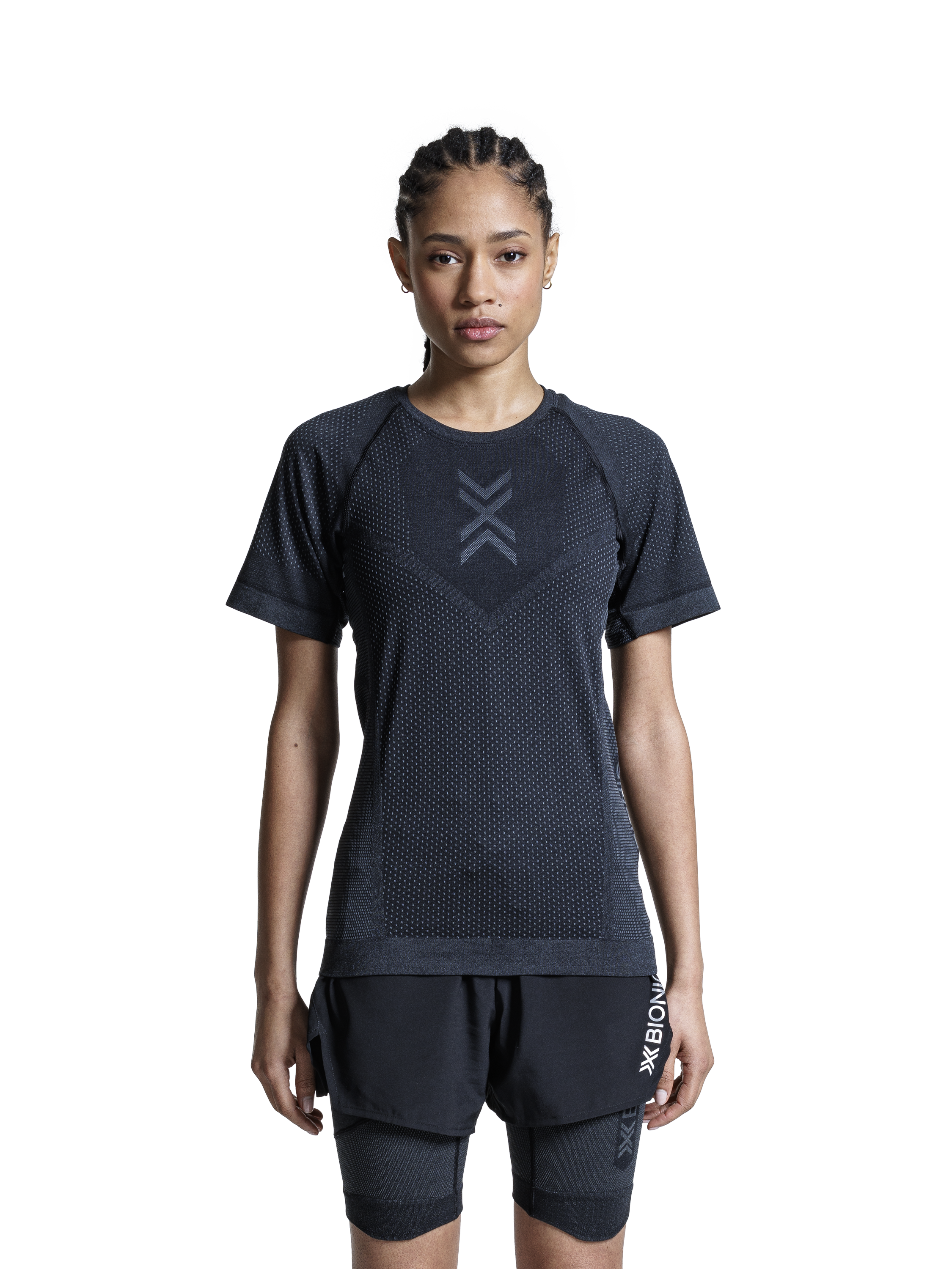 X-BIONIC XCEED RUN SHIRT SS WMN - X Black Rhino Grey - T-Shirts - 12 of 25
