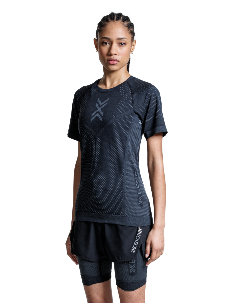 X-BIONIC XCEED RUN SHIRT SS WMN - X Black Rhino Grey - T-Shirts - 13 of 25