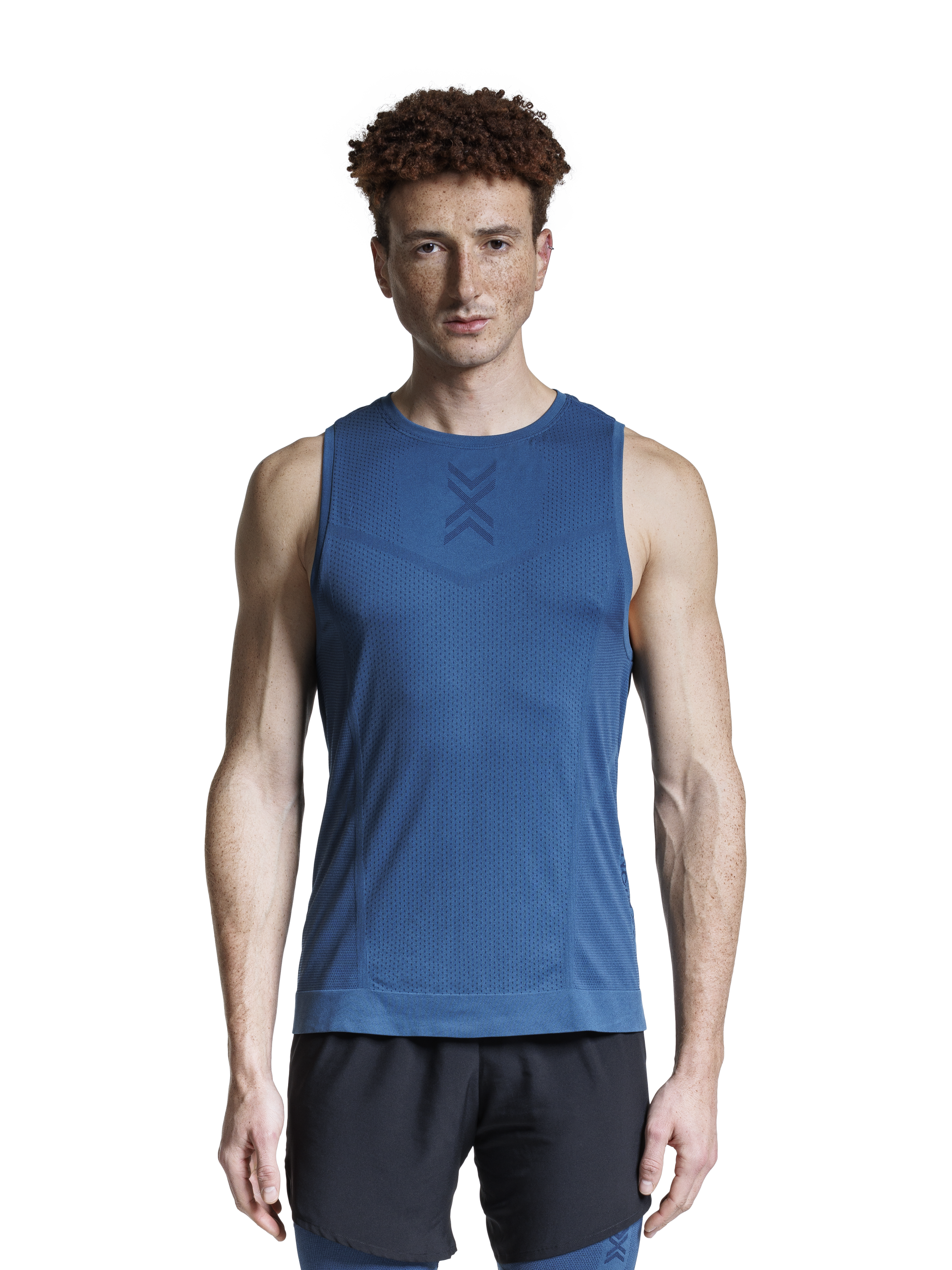 X-BIONIC XCEED RUN TANK TOP MEN - Slate Blue Marine - Tanks - 3 of 9