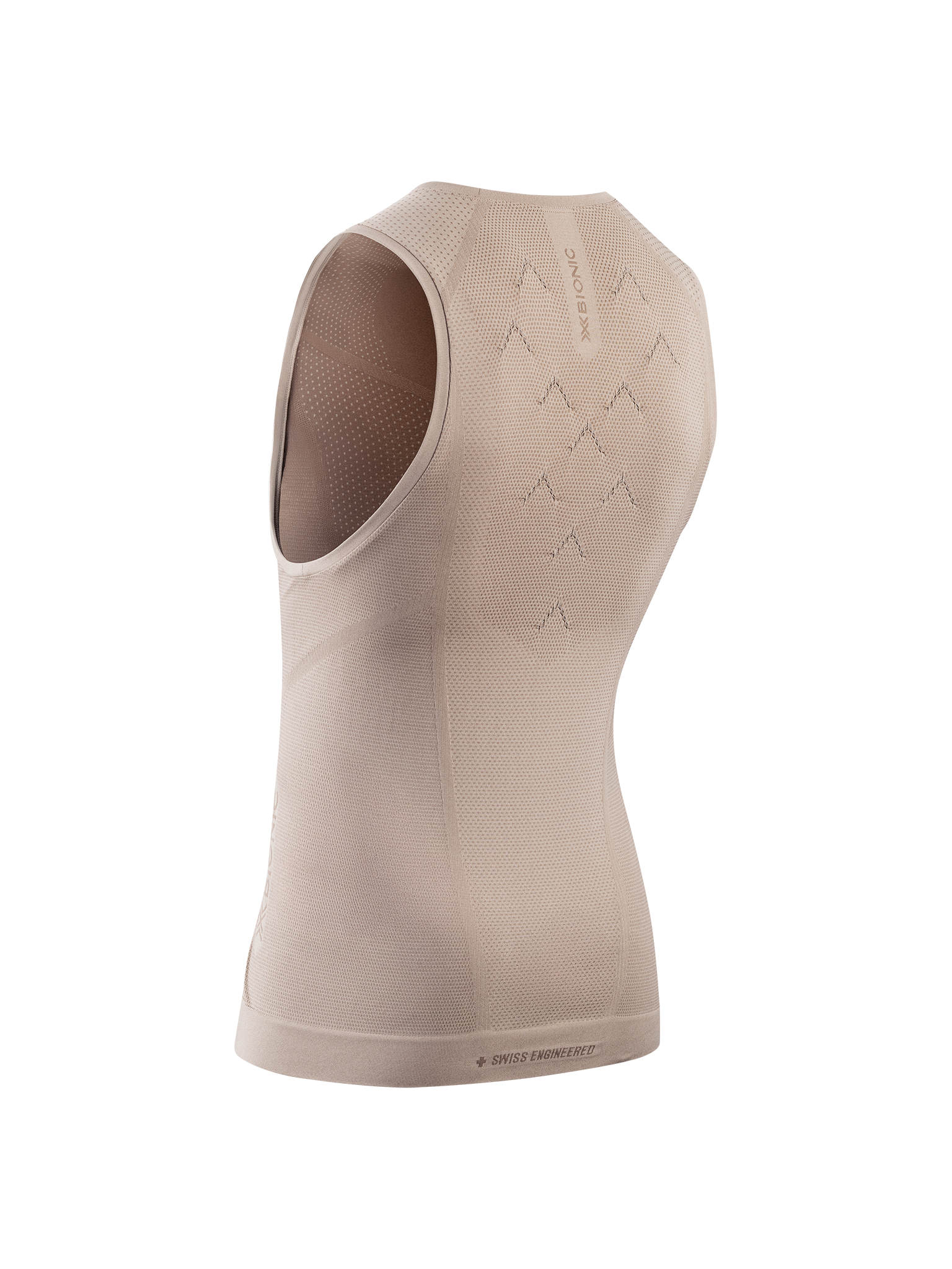 X-BIONIC XCEED RUN TANK TOP MEN - Sand Dark Sand - Tanks - 8 of 9