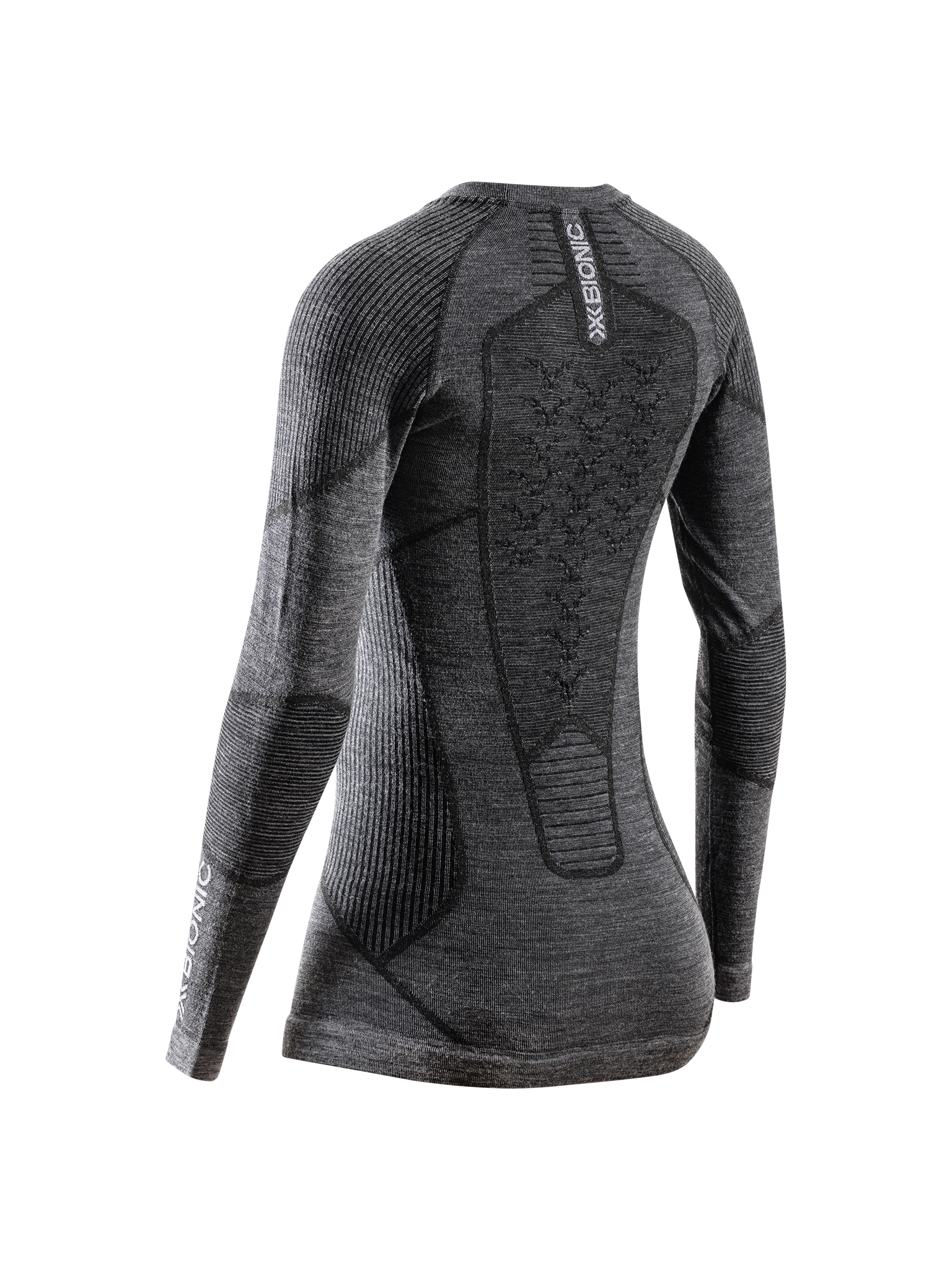 X-BIONIC SYMBIO MERINO SHIRT LS WMN - Rhino Grey - Longsleeves - 2 of 9