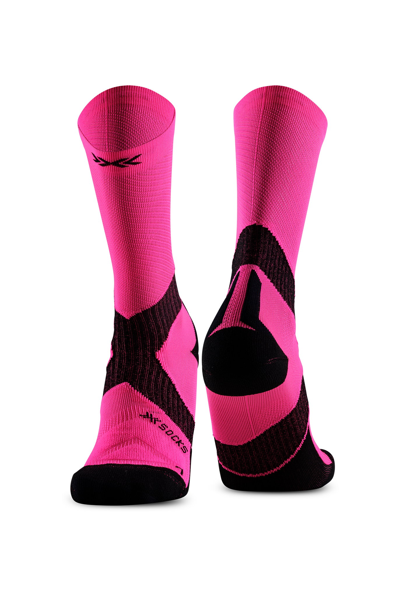 X-SOCKS BIKE EXPERT CREW - Fluo Pink X Black - Crew - 5 of 12