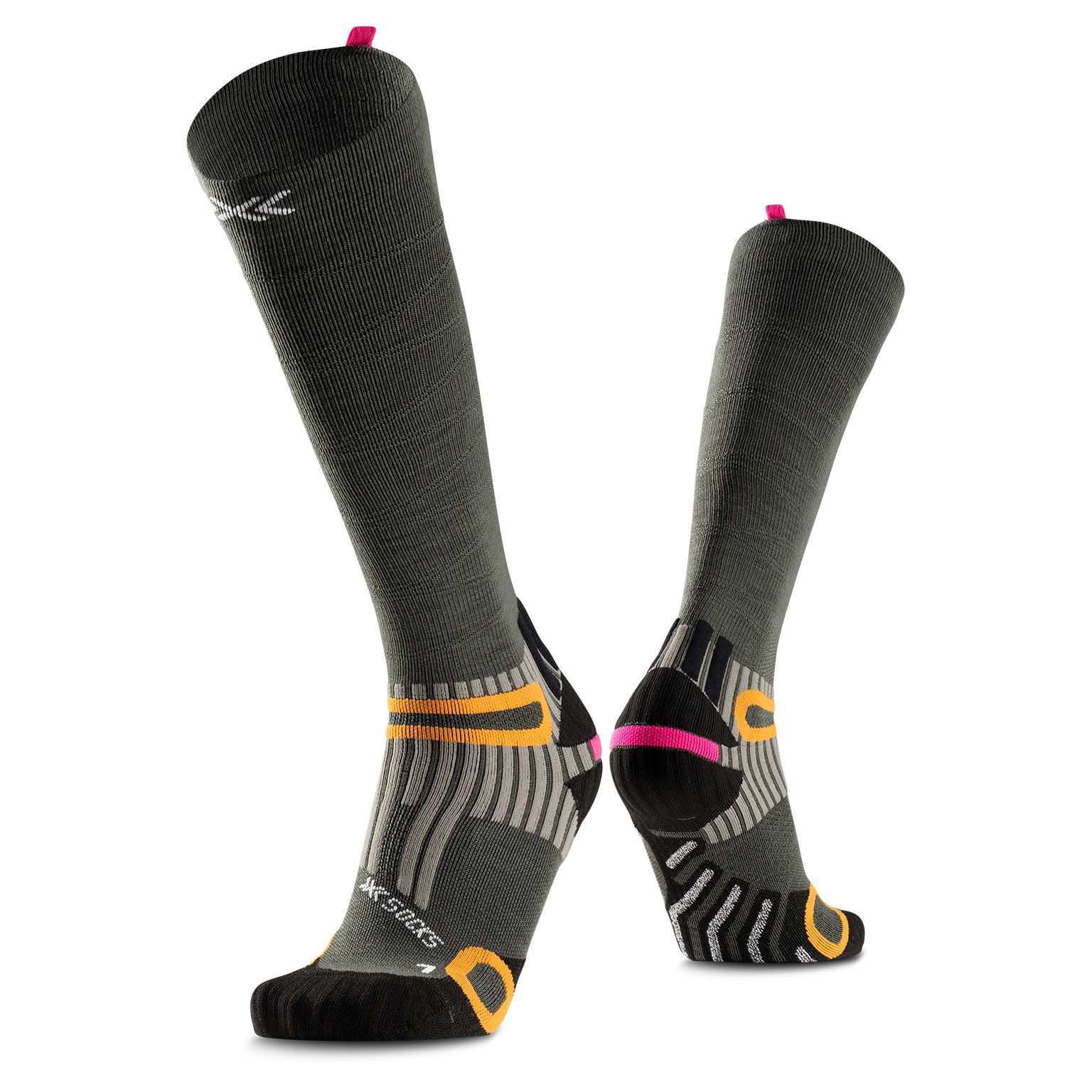 X-SOCKS HIKE ANATOMIX MERINO OTC - Heather Olive - Over The Calf - 5 of 12