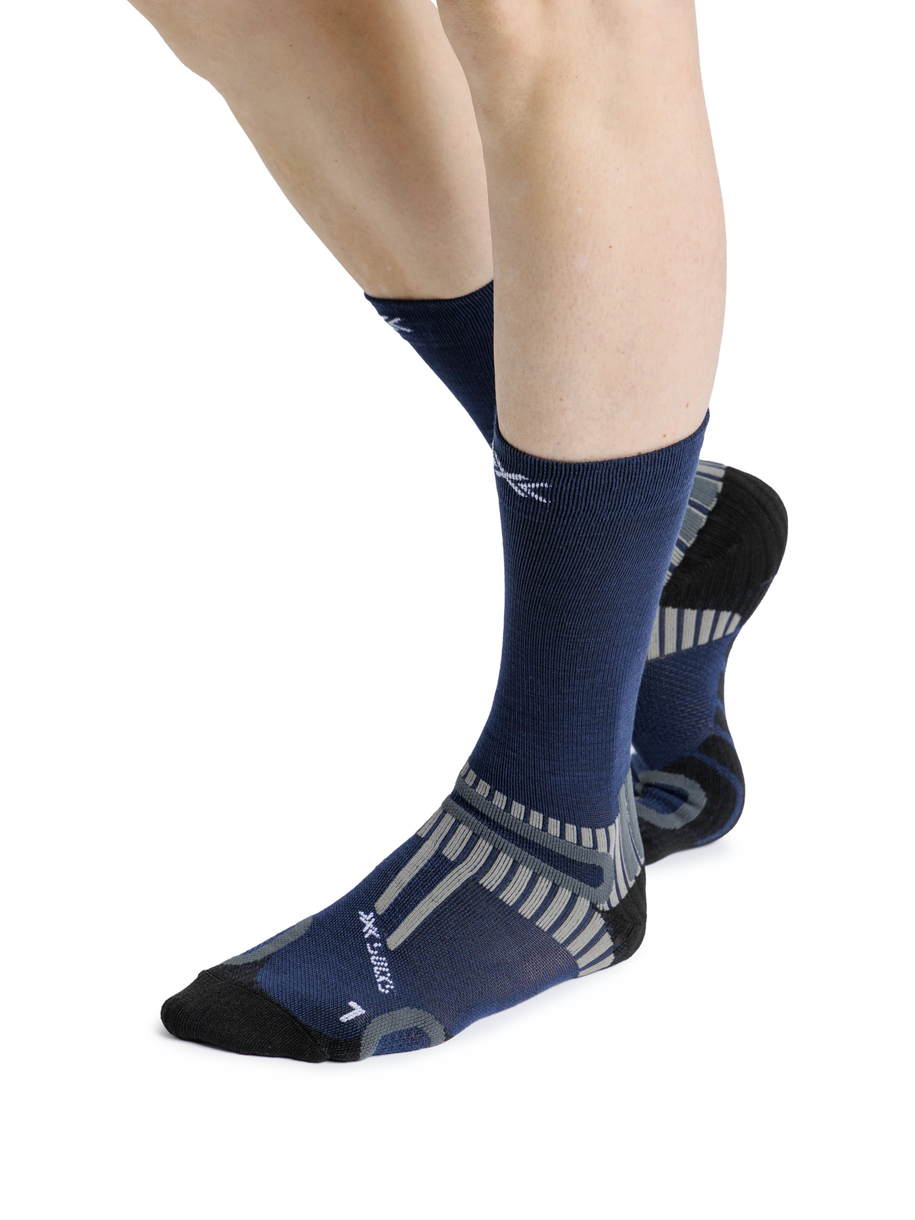 X-SOCKS HIKE PERFORM MERINO CREW - Heather Marine - Crew - 2 of 12