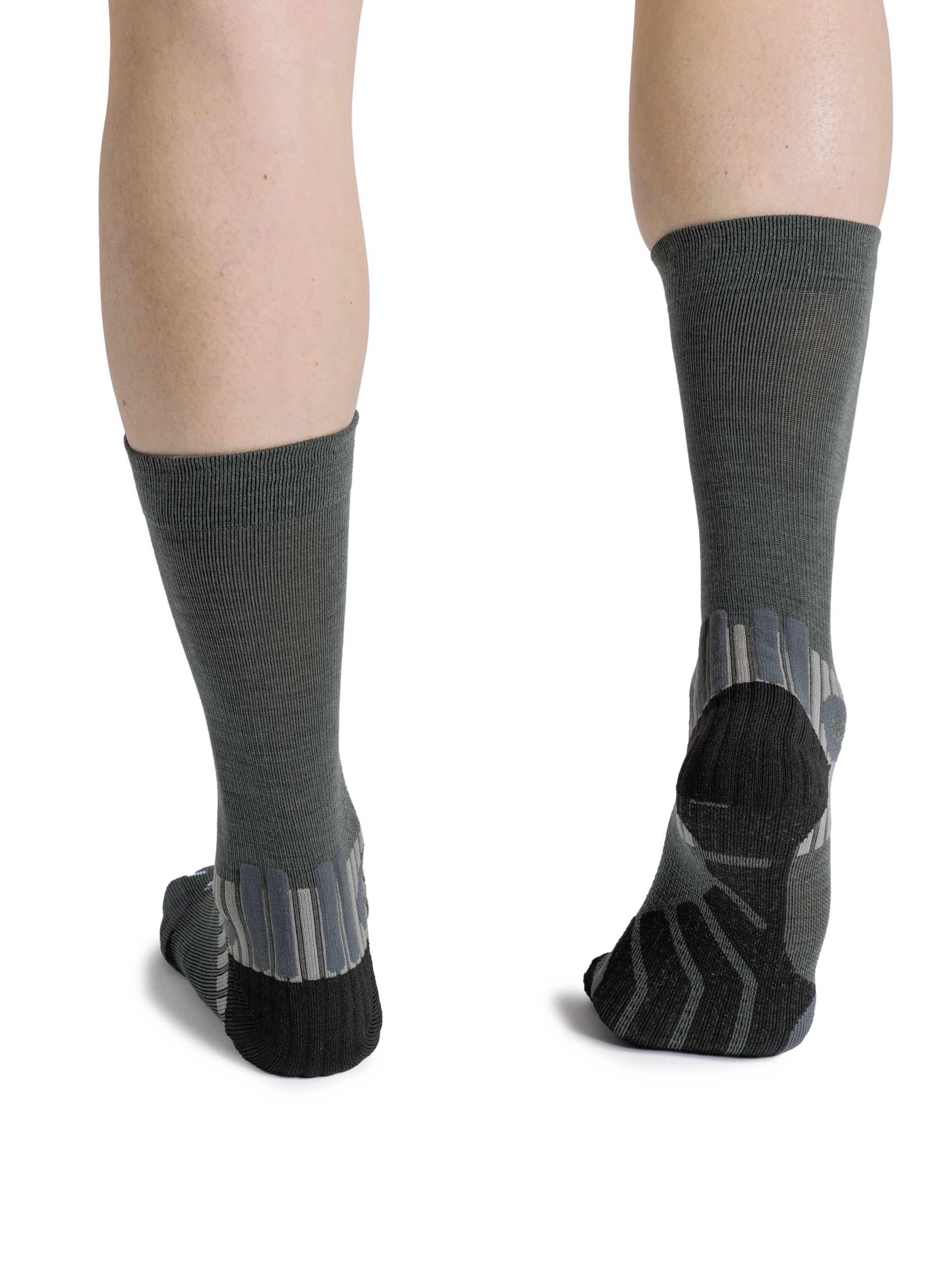 X-SOCKS HIKE PERFORM MERINO CREW - Heather Olive - Crew - 8 of 12