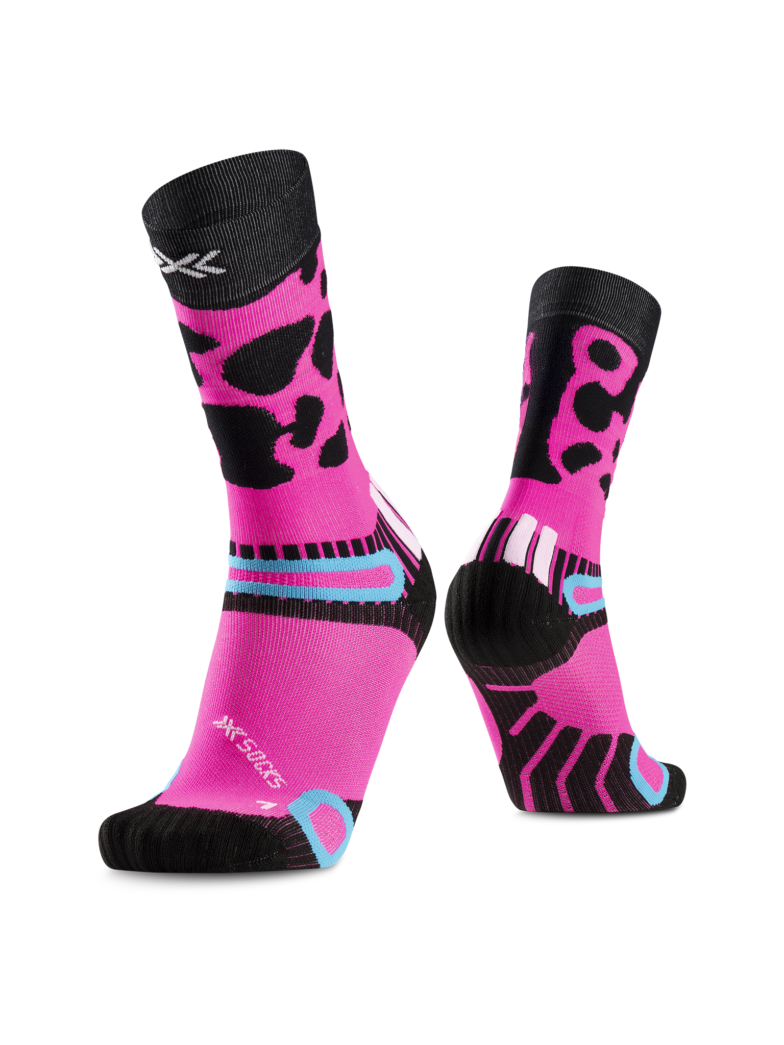 X-SOCKS HIKE DISCOVER CREW - Fluo Pink Frog - Crew - 25 of 28