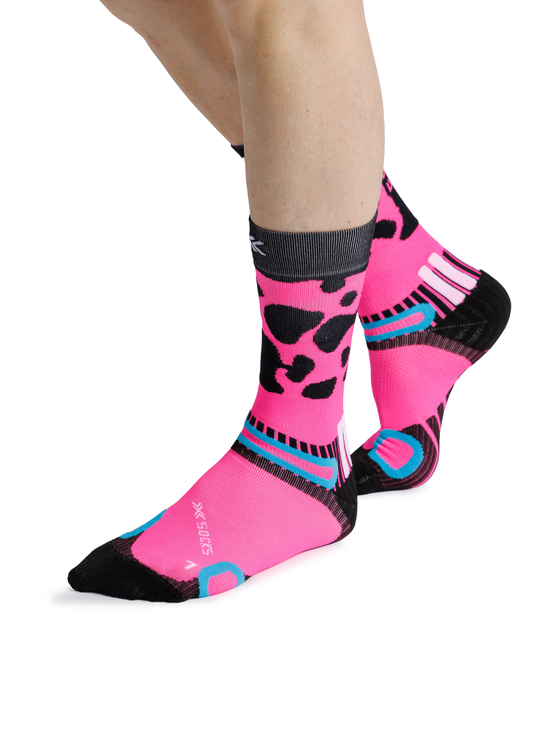 X-SOCKS HIKE DISCOVER CREW - Fluo Pink Frog - Crew - 26 of 28
