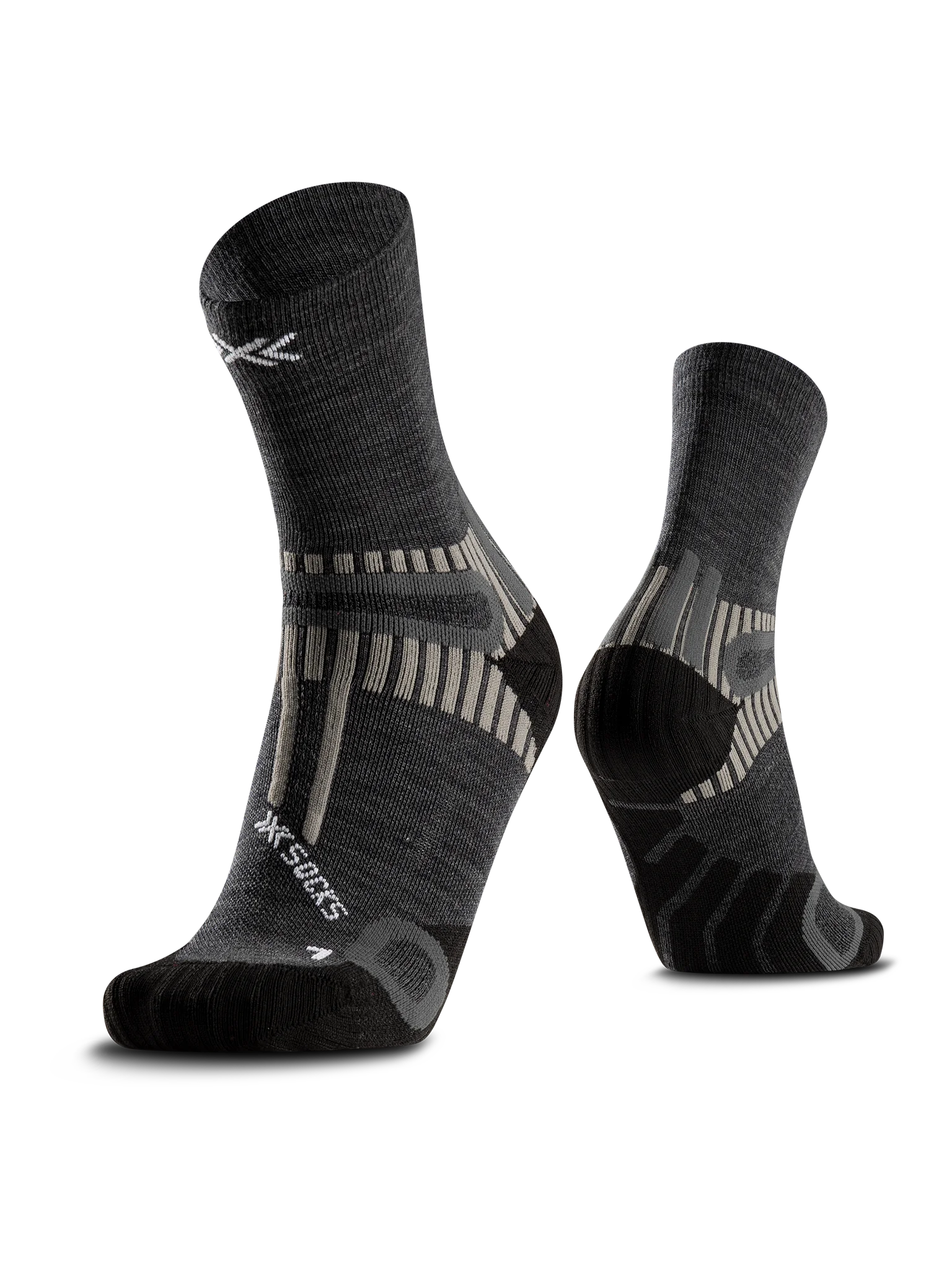 X-SOCKS HIKE PERFORM MERINO ANKLE - Heather Grey - Ankle - 1 of 12