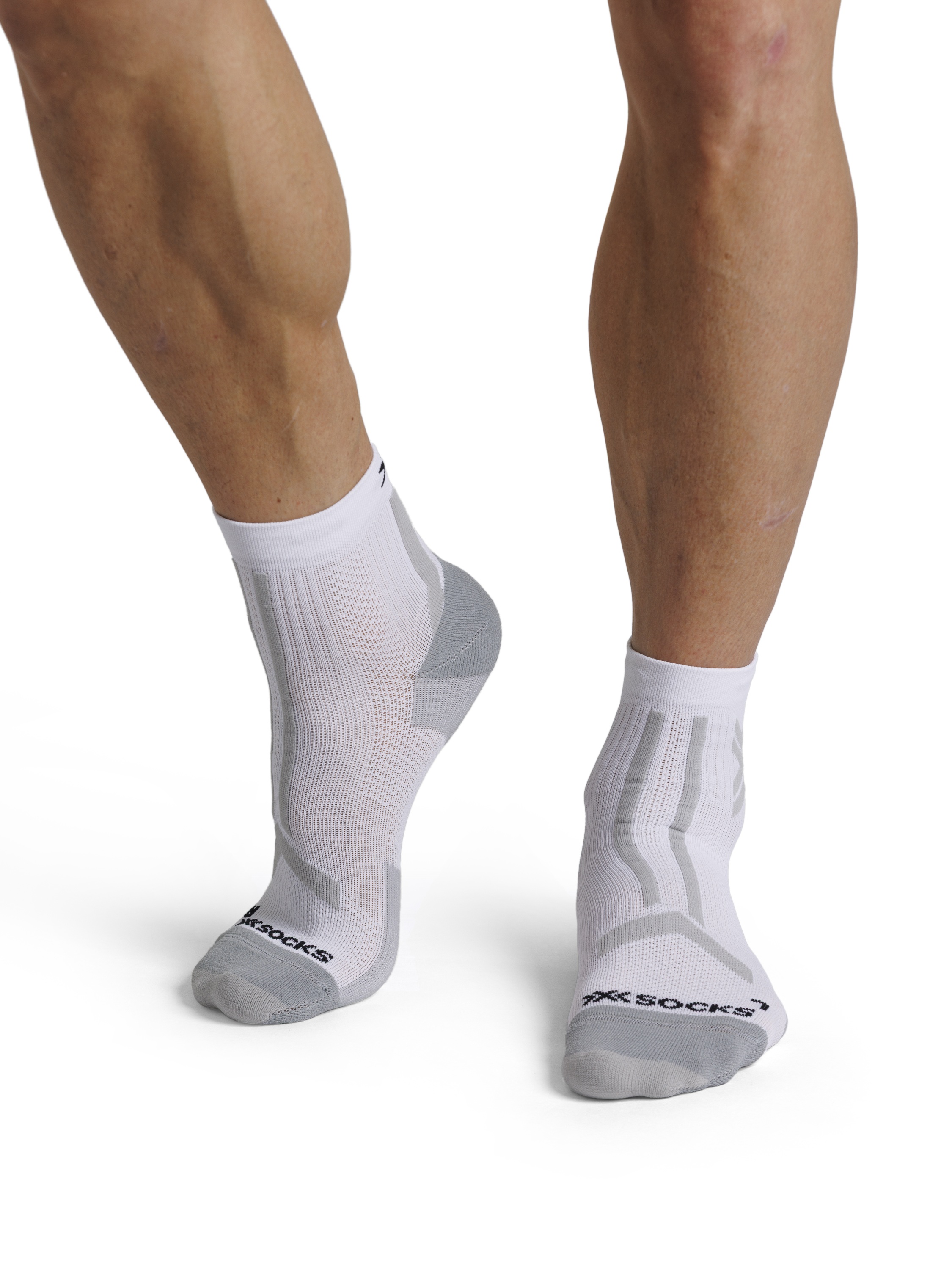 X-SOCKS TRAILRUN DISCOVER ANKLE - Arctic White Pearl Grey - Ankle - 2 of 14