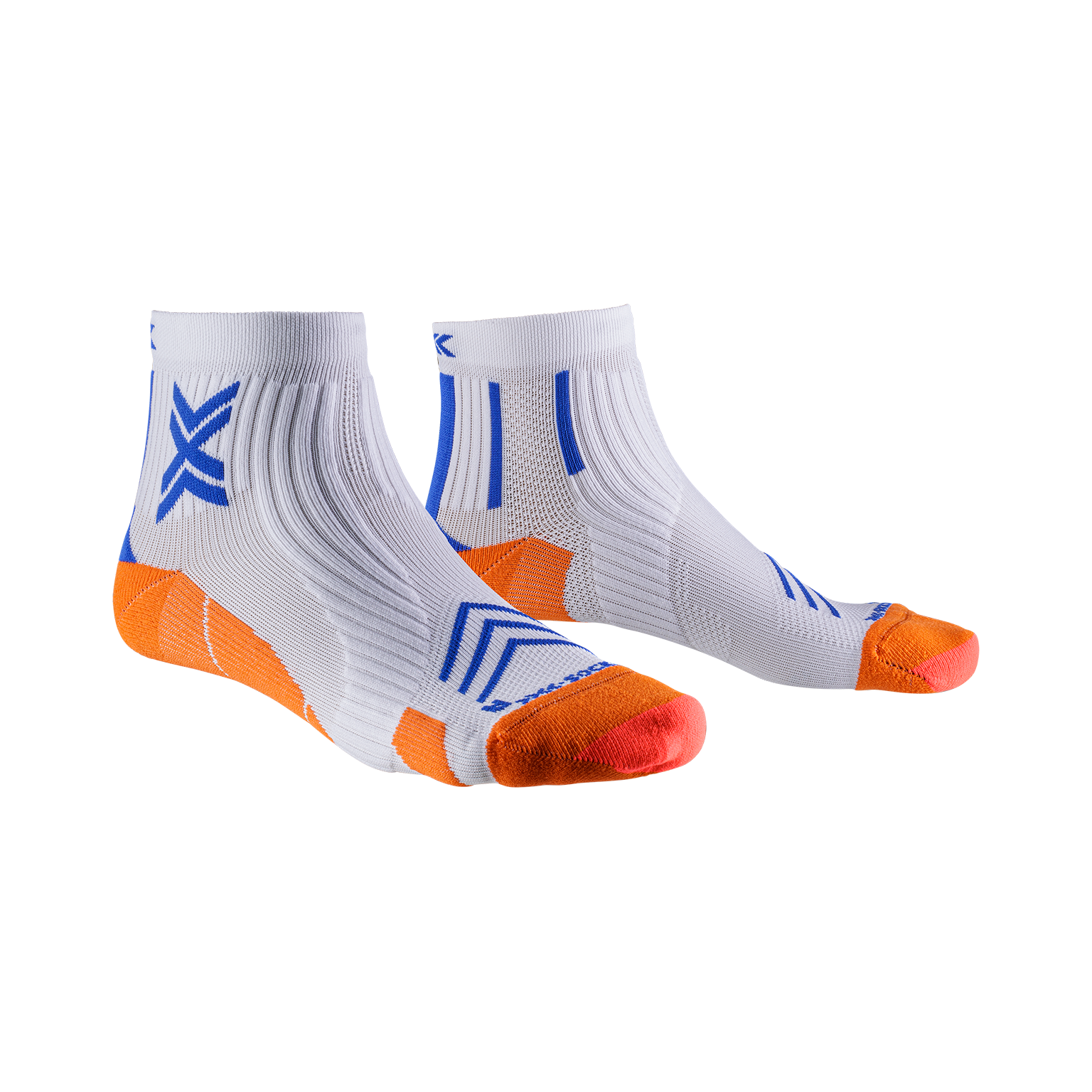 X-SOCKS RUN EXPERT ANKLE - White Orange Twyce Blue - Ankle - 2 of 9