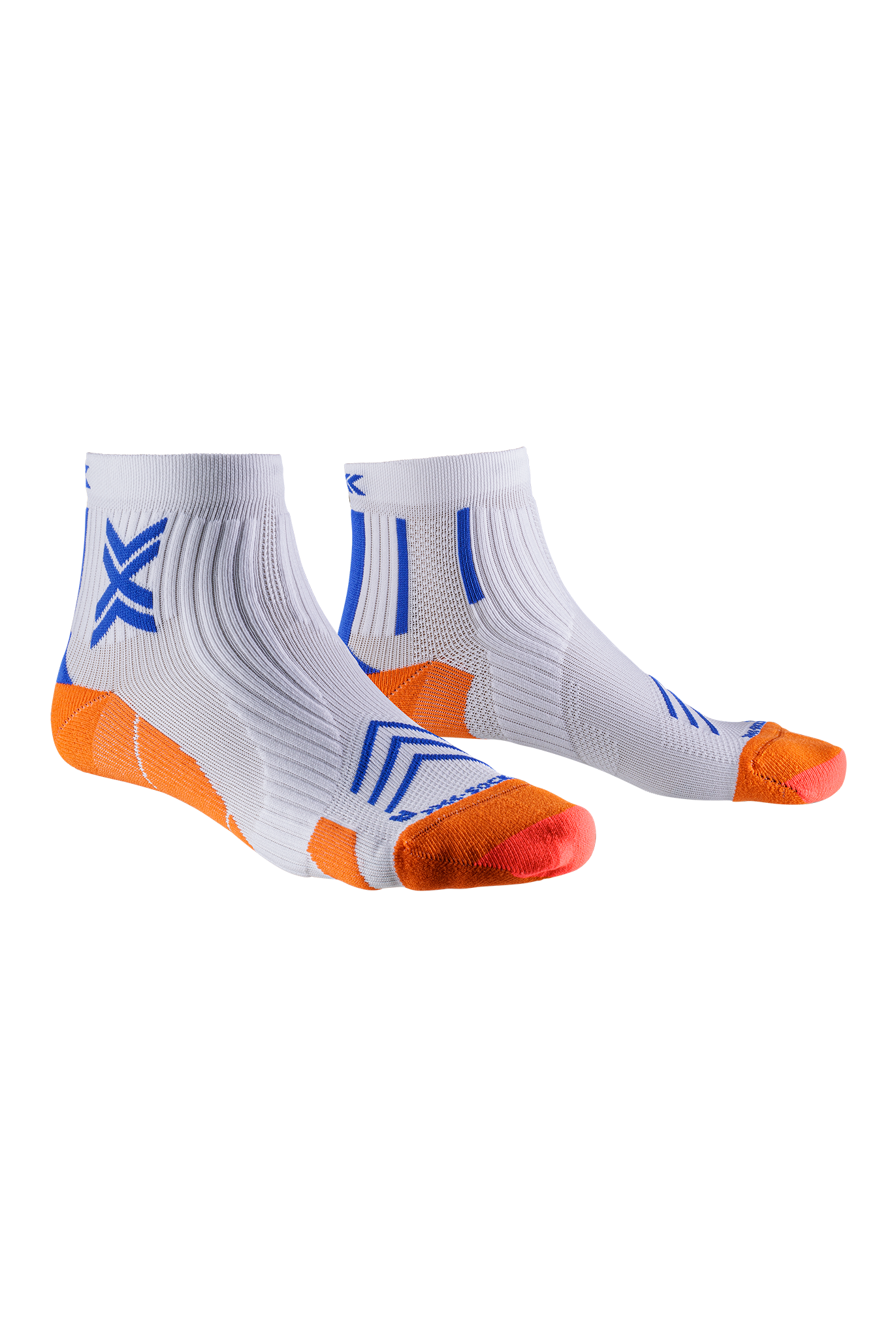 X-SOCKS RUN EXPERT ANKLE - White Orange Twyce Blue - Ankle - 2 of 9