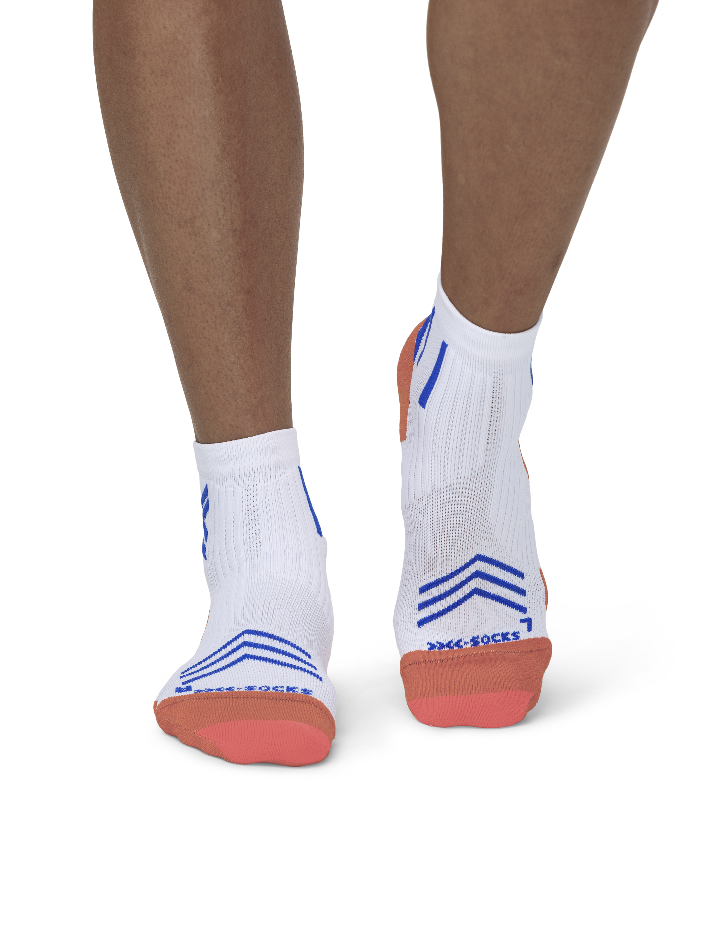 X-SOCKS RUN EXPERT ANKLE - White Orange Twyce Blue - Ankle - 3 of 9