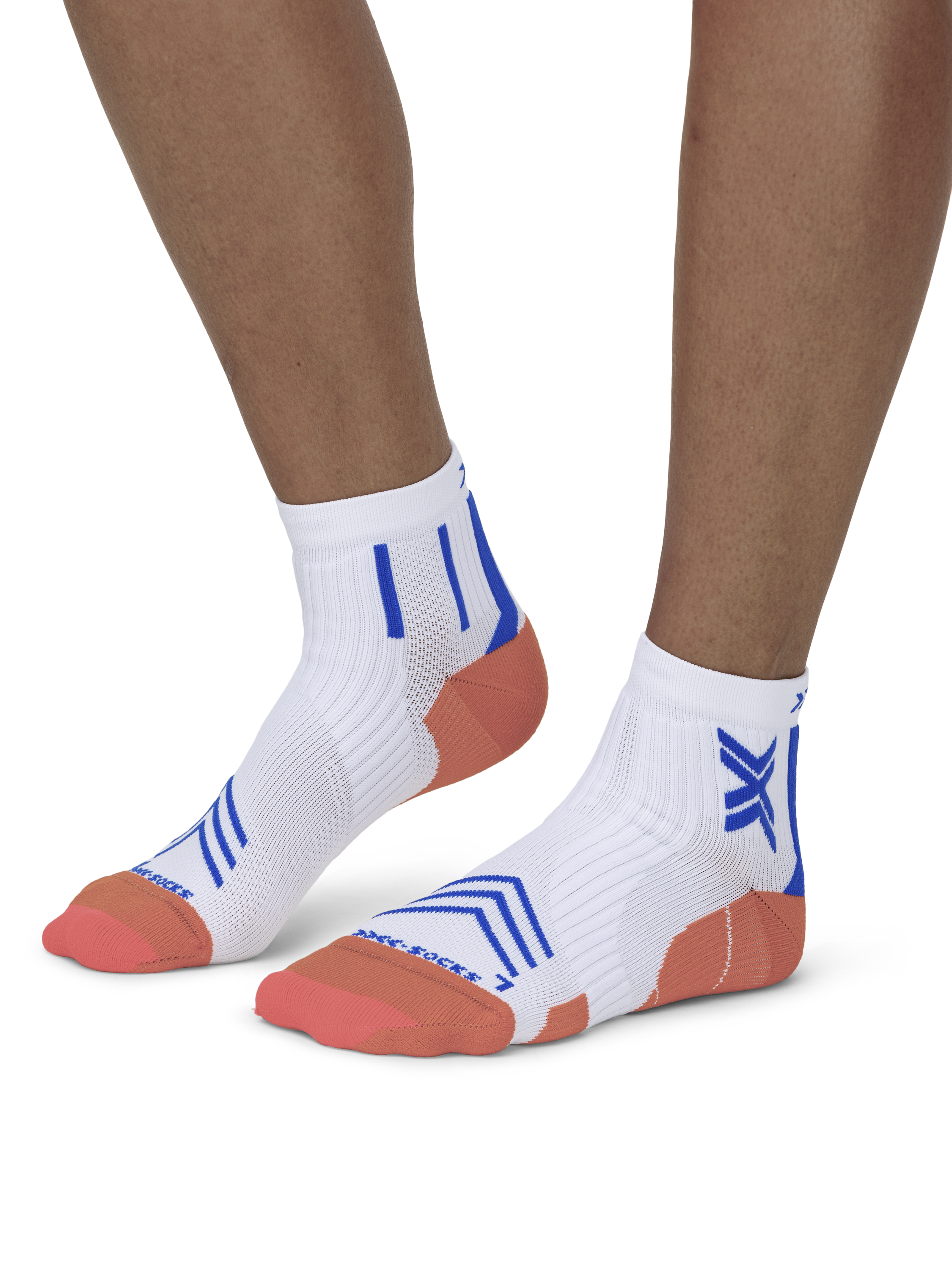 X-SOCKS RUN EXPERT ANKLE - White Orange Twyce Blue - Ankle - 4 of 9