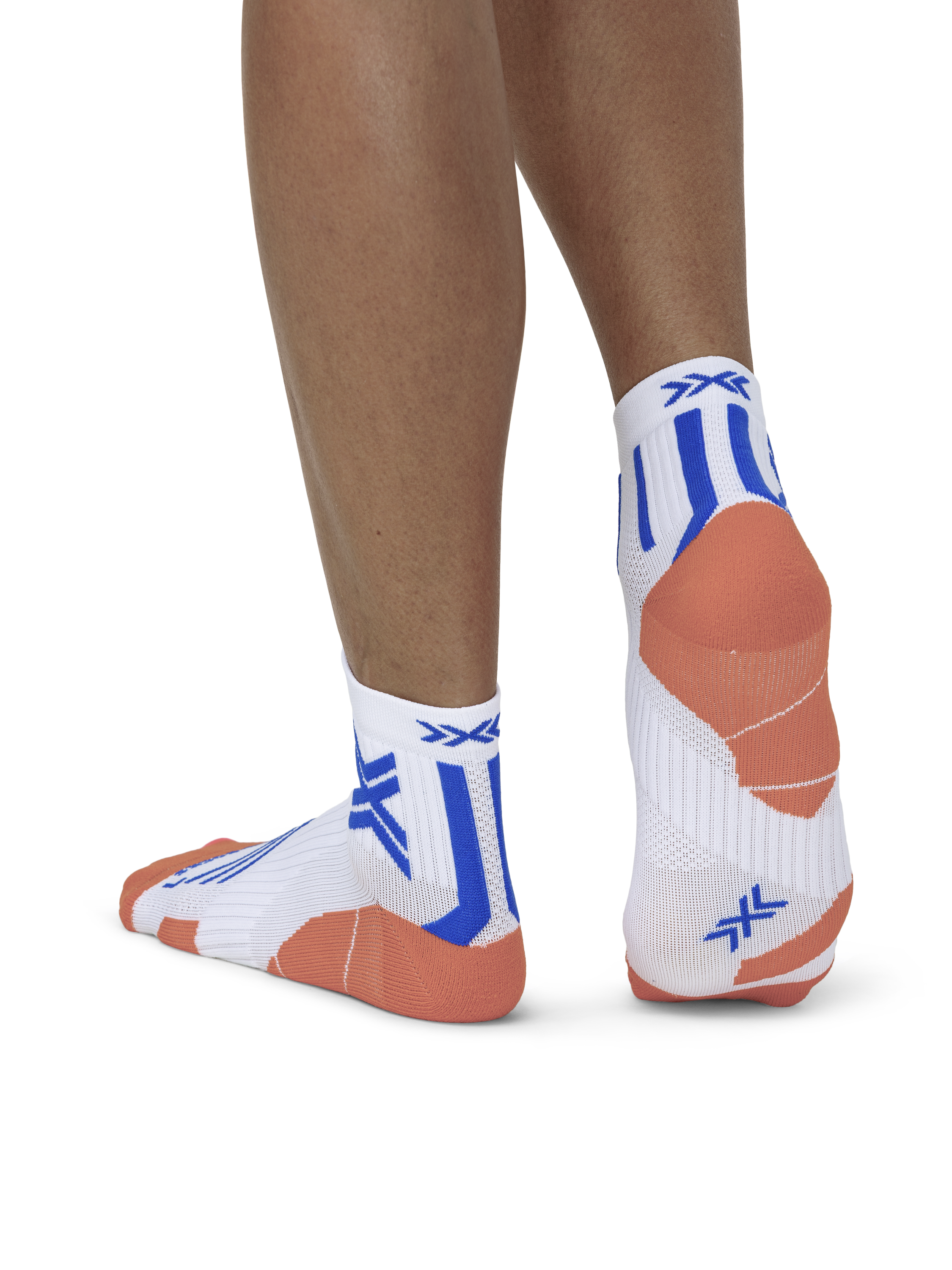 X-SOCKS RUN EXPERT ANKLE - White Orange Twyce Blue - Ankle - 5 of 9