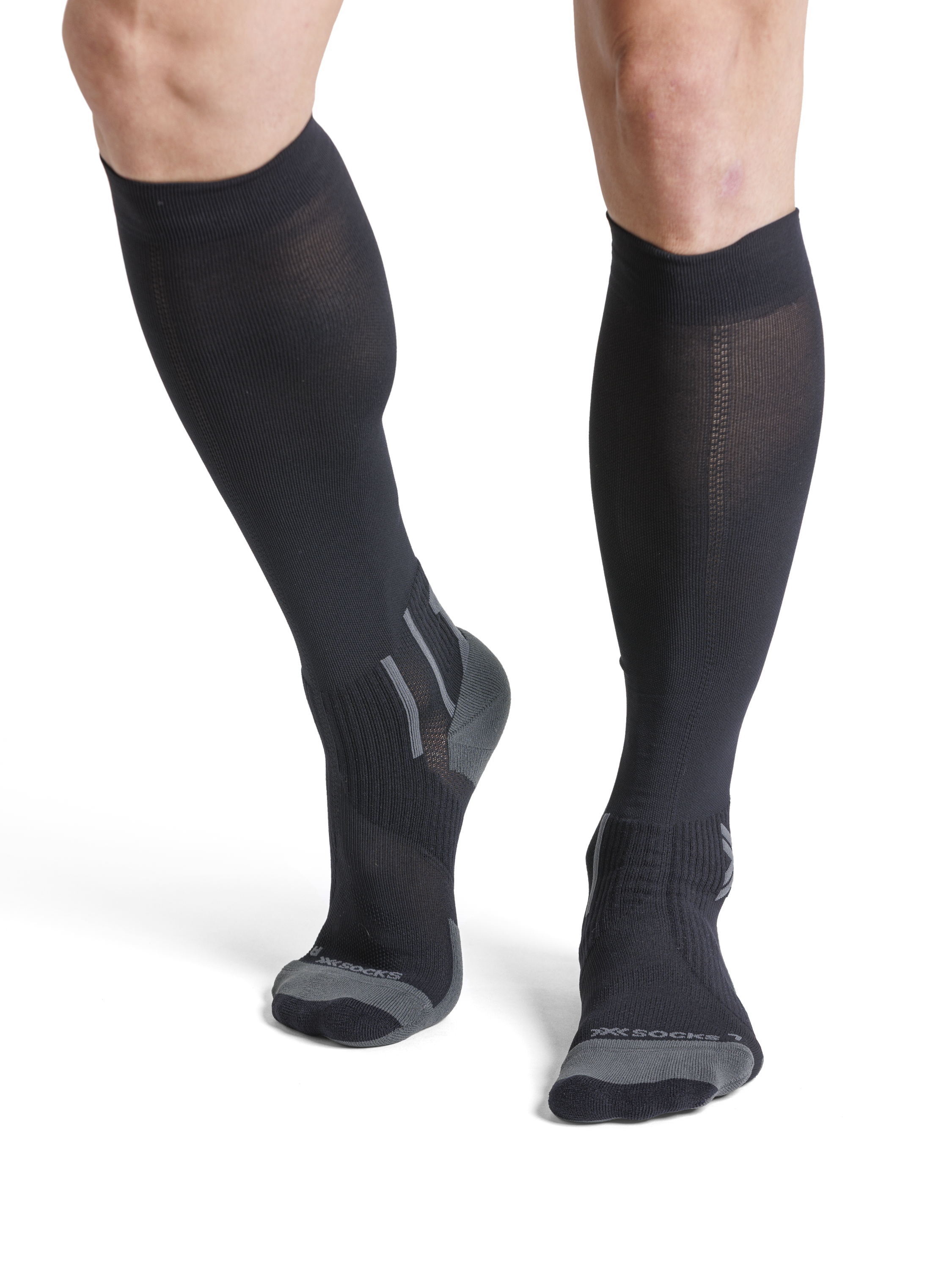 X-SOCKS RUN PERFORM OTC - Black Charcoal - Over The Calf - 4 of 5