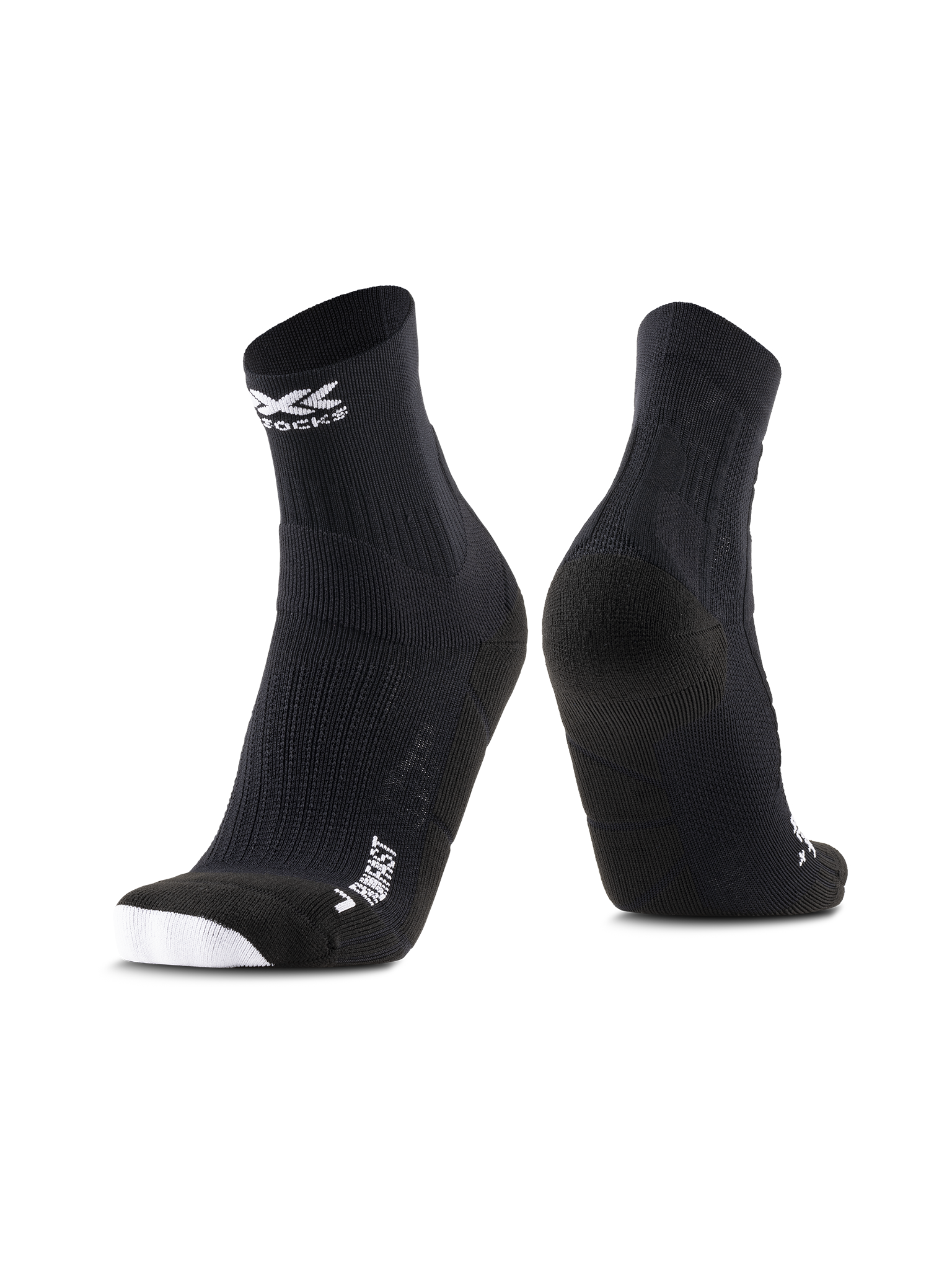 X-SOCKS RUN FAST 4.0 - Opal Black Arctic White - Crew - 1 of 6