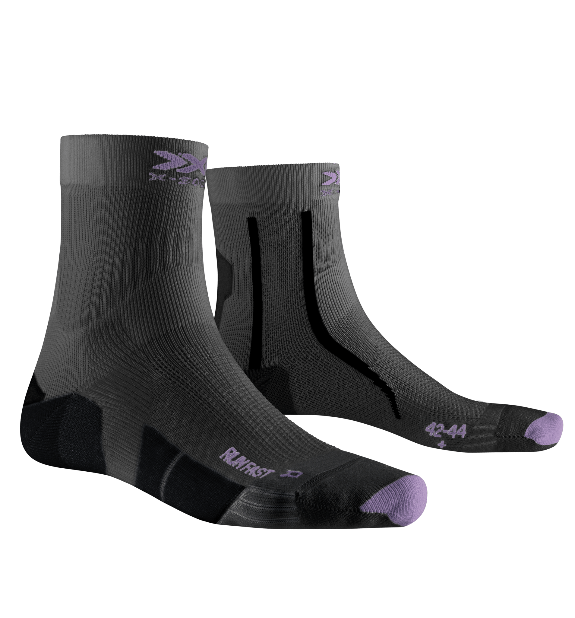 X-SOCKS RUN FAST 4.0 - Arctic White Trick Orange - Crew - 6 of 6