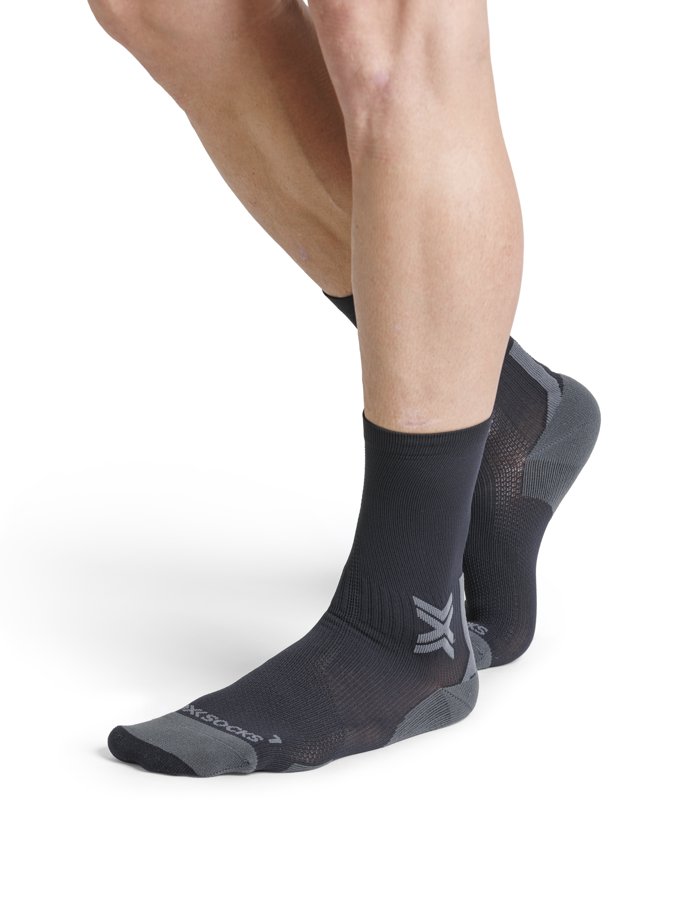X-SOCKS RUN DISCOVER CREW - Black Charcoal - Crew - 14 of 28