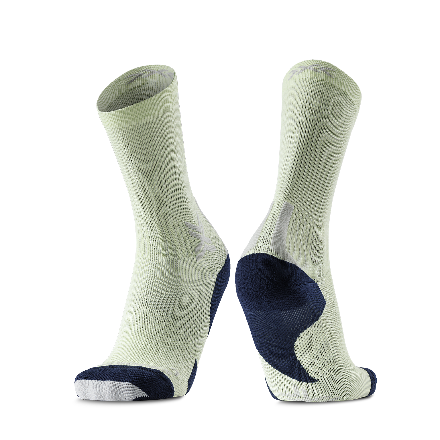 X-SOCKS RUN DISCOVER CREW - Neolime X Black - Crew - 5 of 28