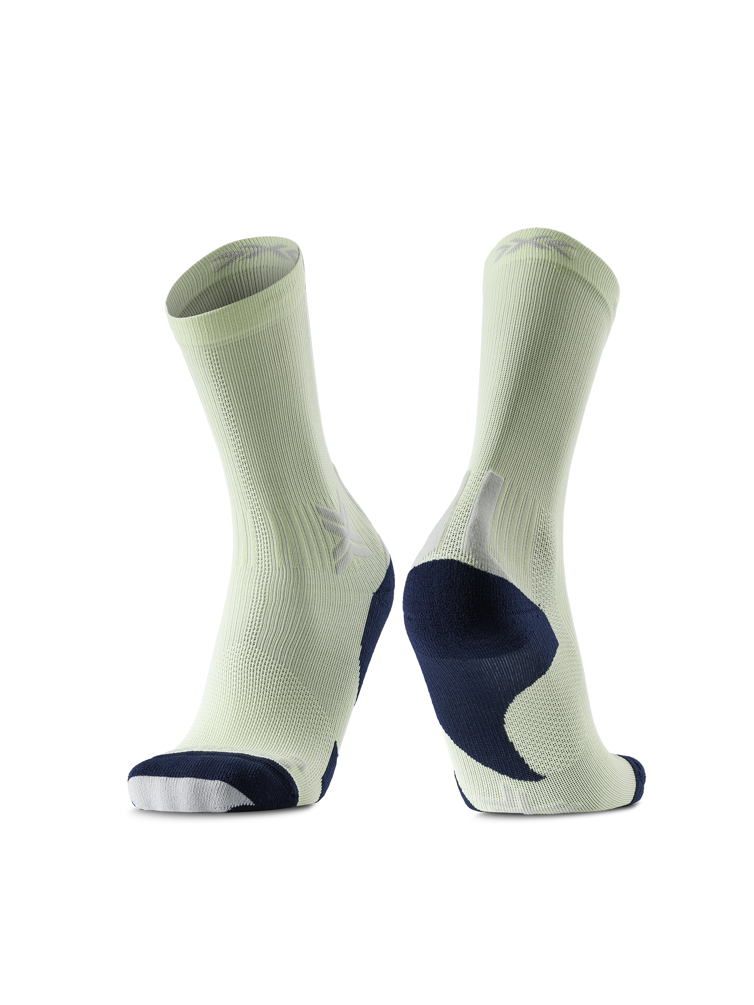 X-SOCKS RUN DISCOVER CREW - Neolime X Black - Crew - 5 of 28