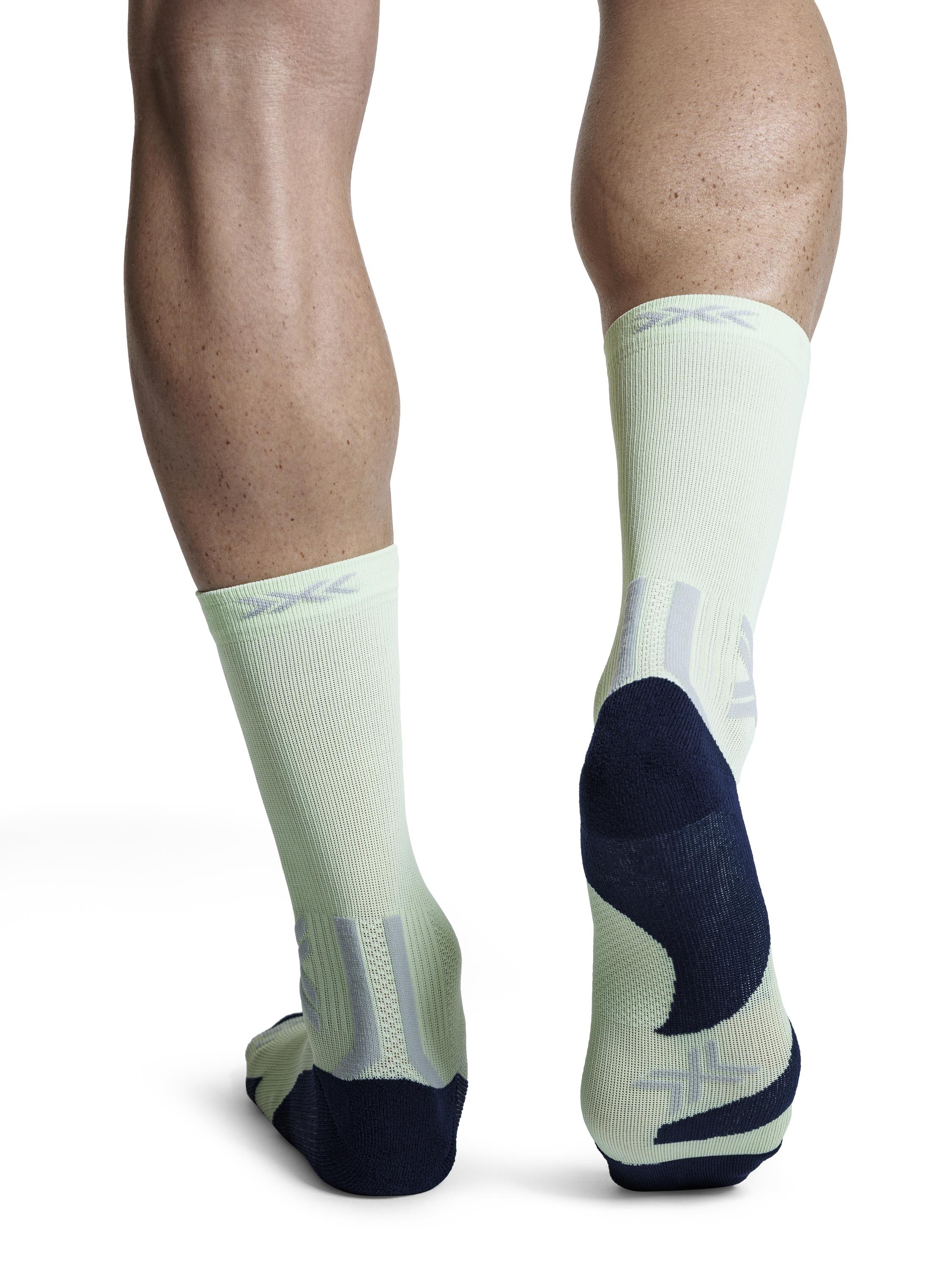 X-SOCKS RUN DISCOVER CREW - Neolime X Black - Crew - 8 of 28