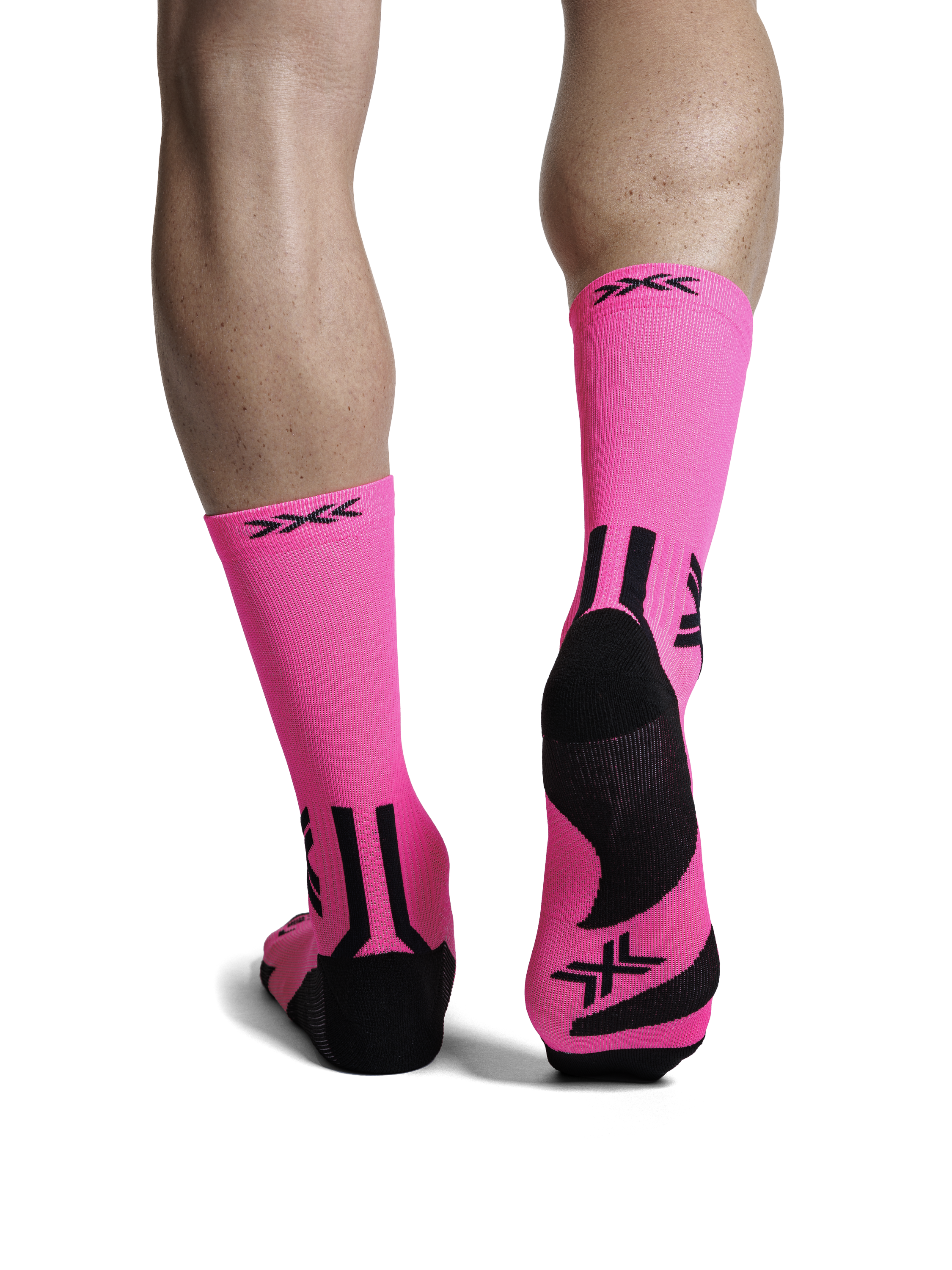X-SOCKS RUN DISCOVER CREW - Fluo Pink X Black - Crew - 27 of 28