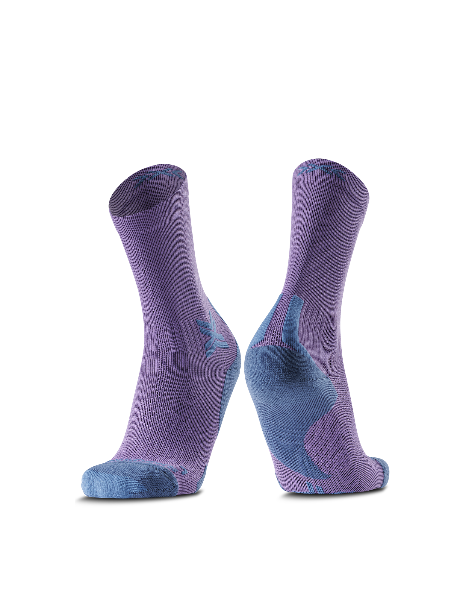 X-SOCKS RUN DISCOVER CREW - Neobergine X Black - Crew - 1 of 28