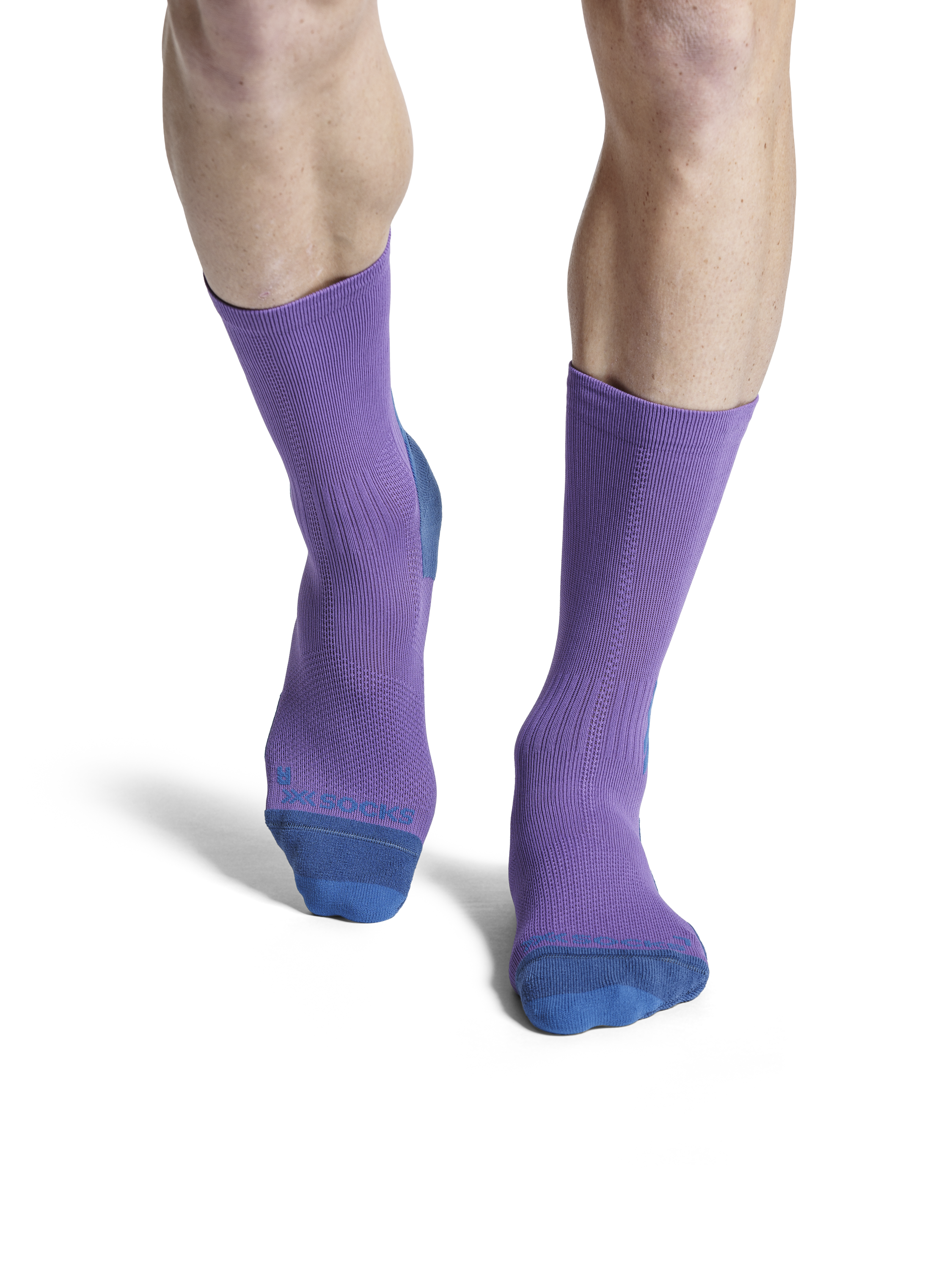 X-SOCKS RUN DISCOVER CREW - Neobergine X Black - Crew - 3 of 28