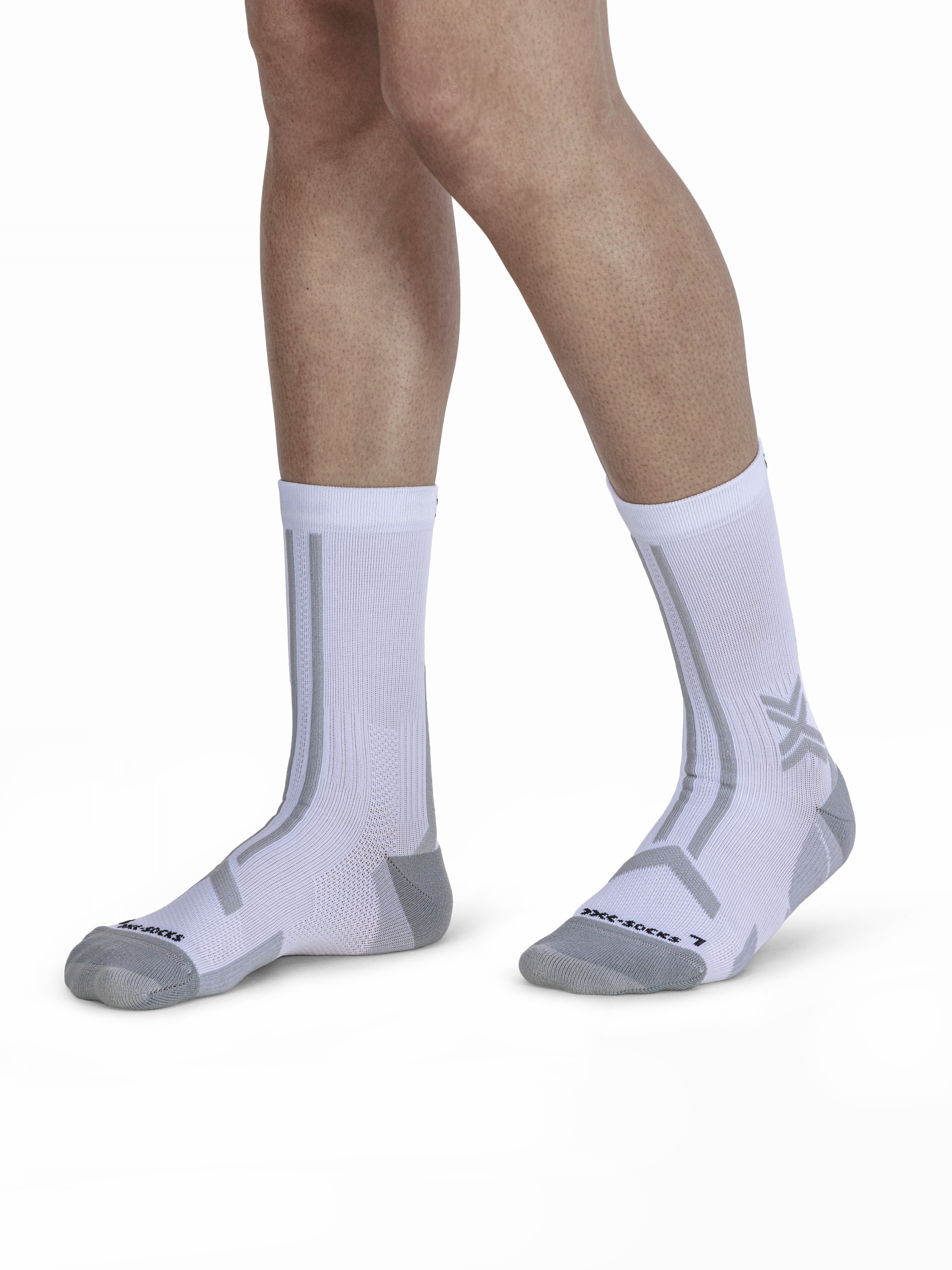 X-SOCKS TRAILRUN DISCOVER CREW - Arctic White Pearl Grey - Crew - 3 of 14