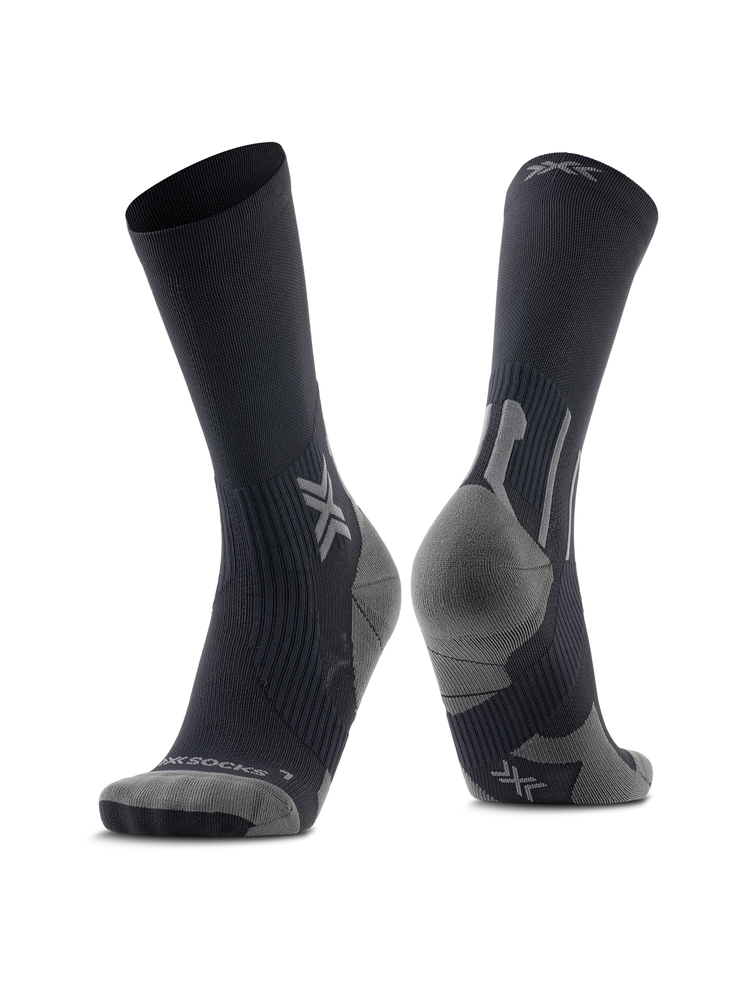 X-SOCKS RUN PERFORM CREW - Black Charcoal - Crew - 5 of 22