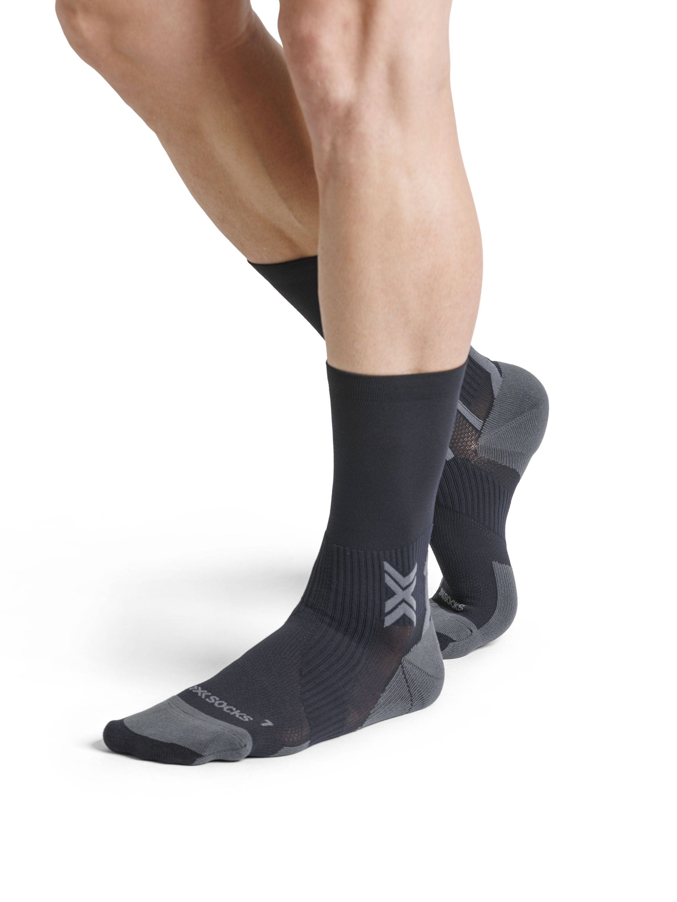 X-SOCKS RUN PERFORM CREW - Black Charcoal - Crew - 7 of 22