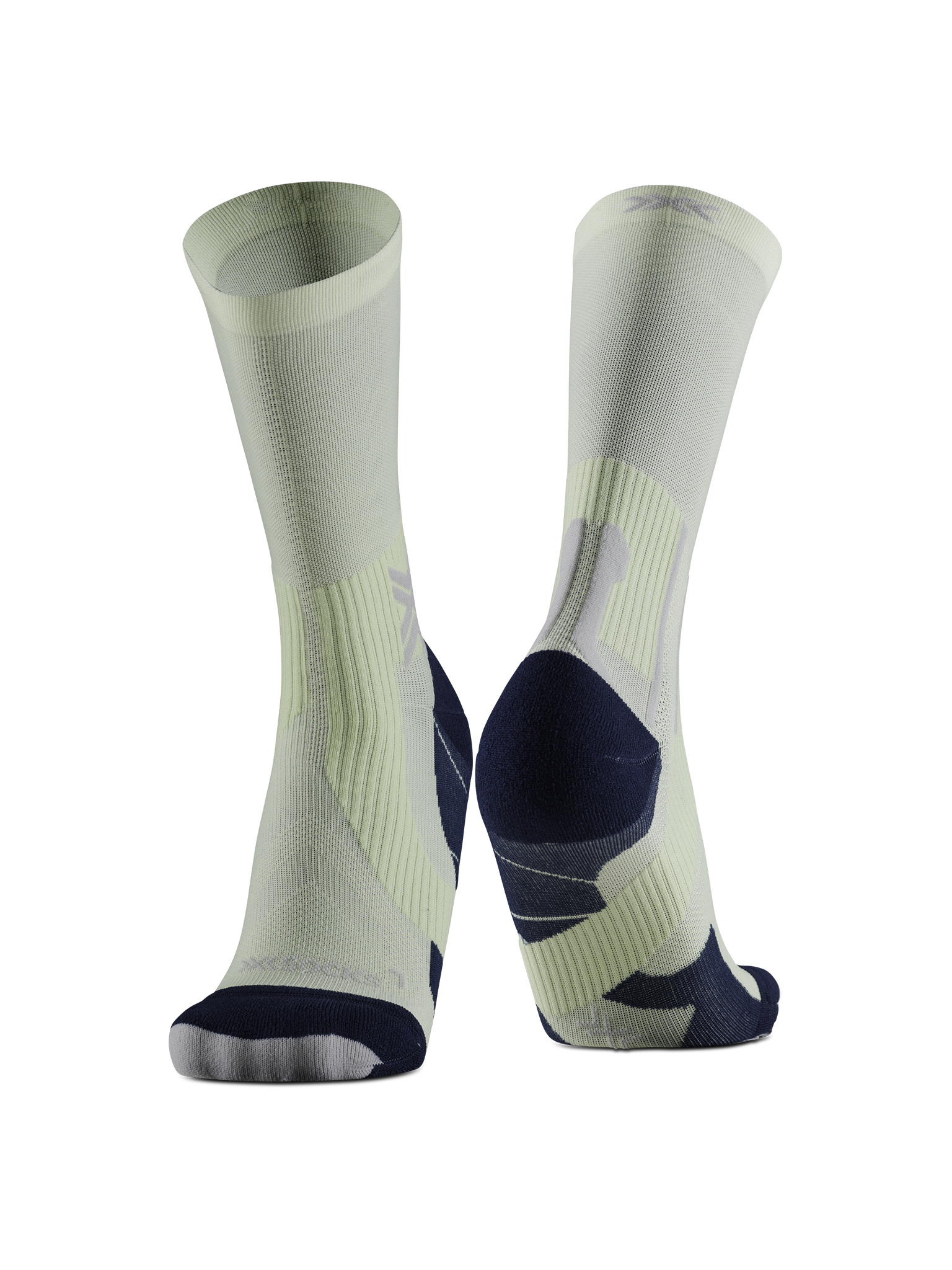 X-SOCKS RUN PERFORM CREW - Neolime X Black - Crew - 15 of 22