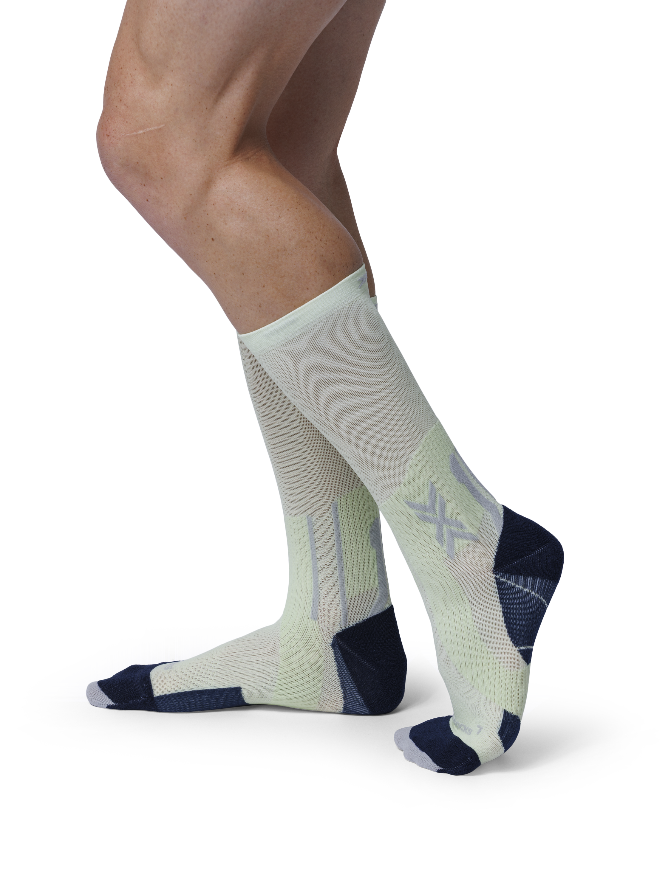 X-SOCKS RUN PERFORM CREW - Neolime X Black - Crew - 17 of 22