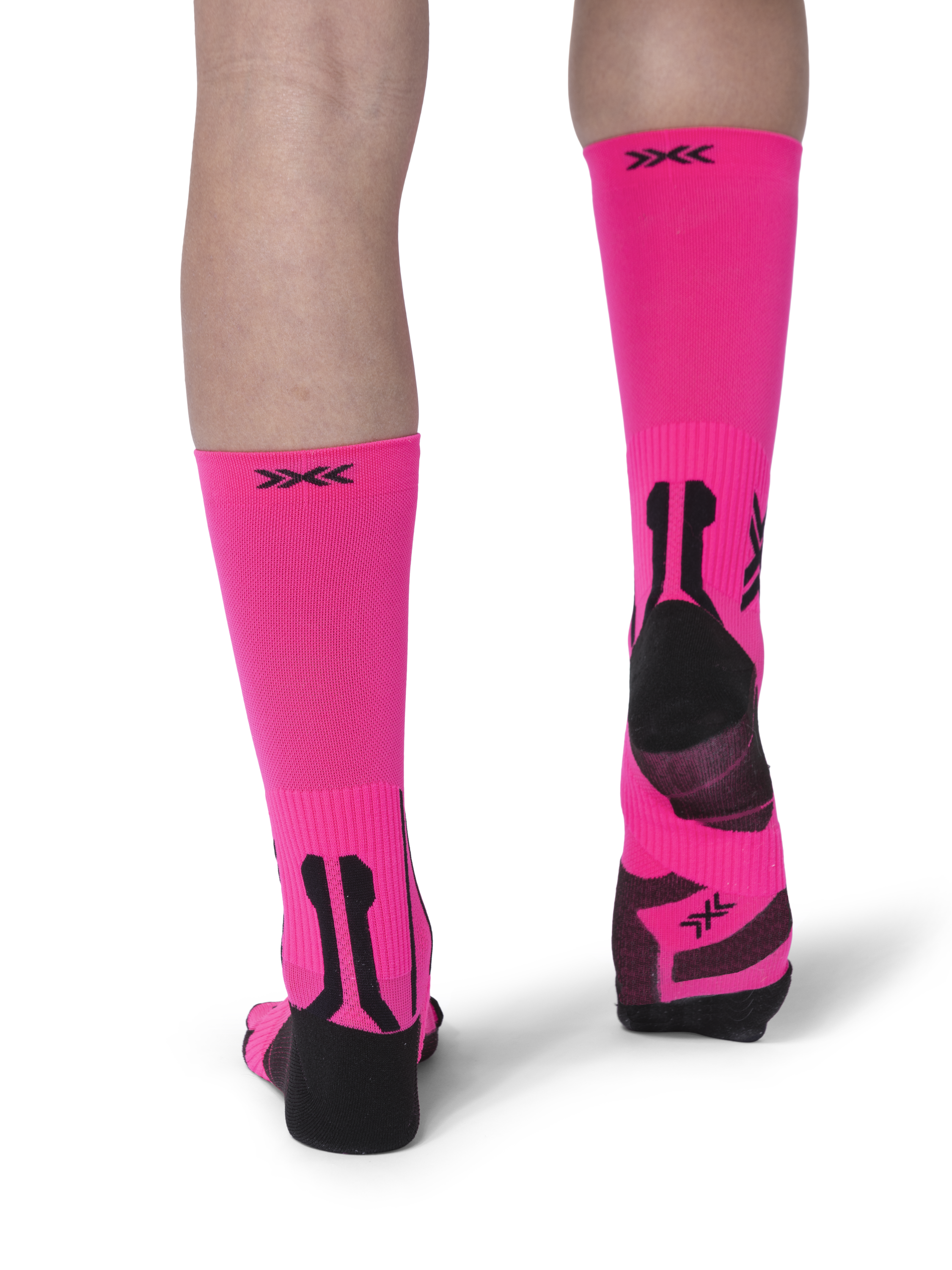 X-SOCKS RUN PERFORM CREW - Fluo Pink X Black - Crew - 22 of 22