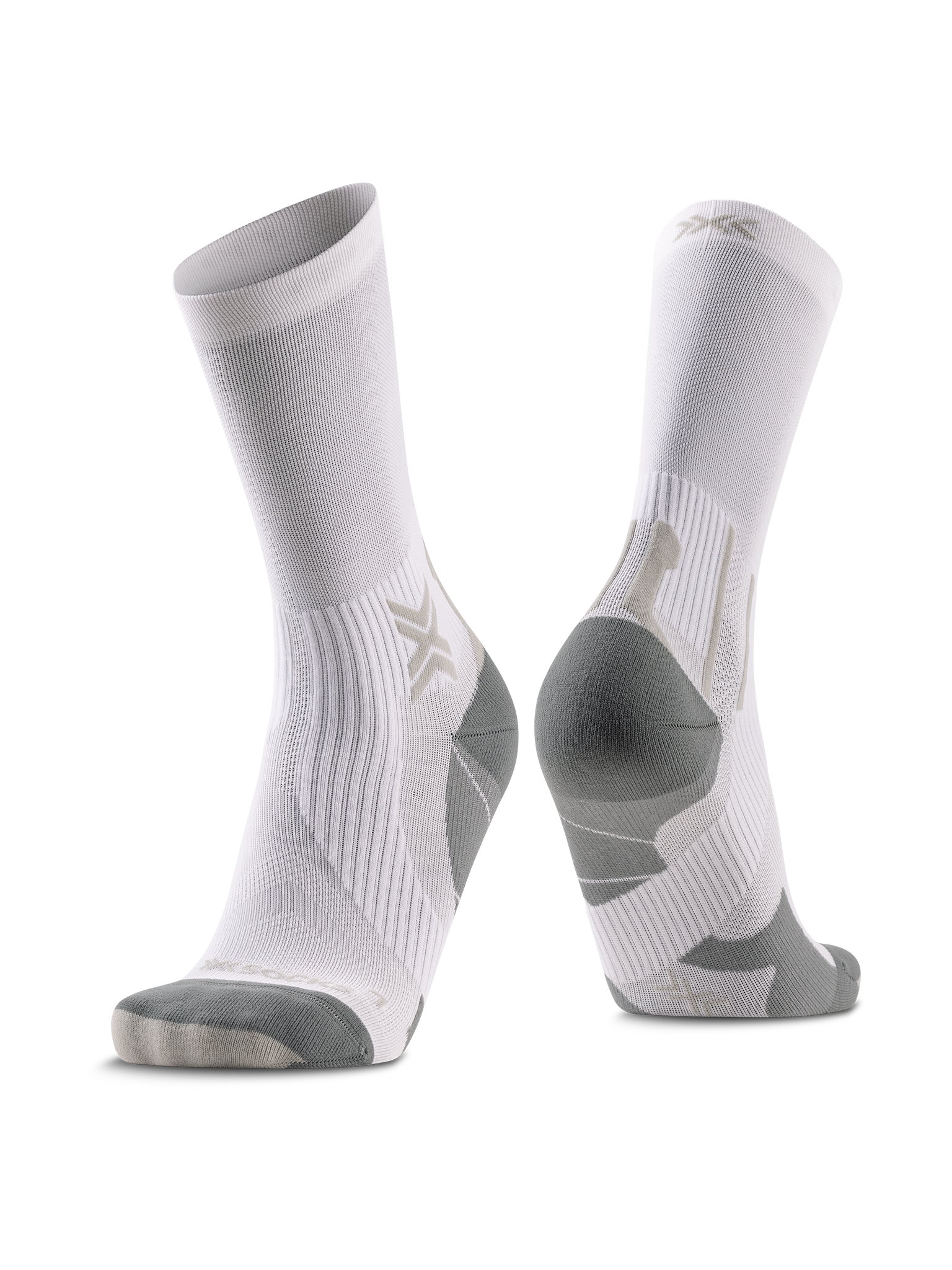 X-SOCKS RUN PERFORM CREW - Arctic White Pearl Grey - Crew - 1 of 22