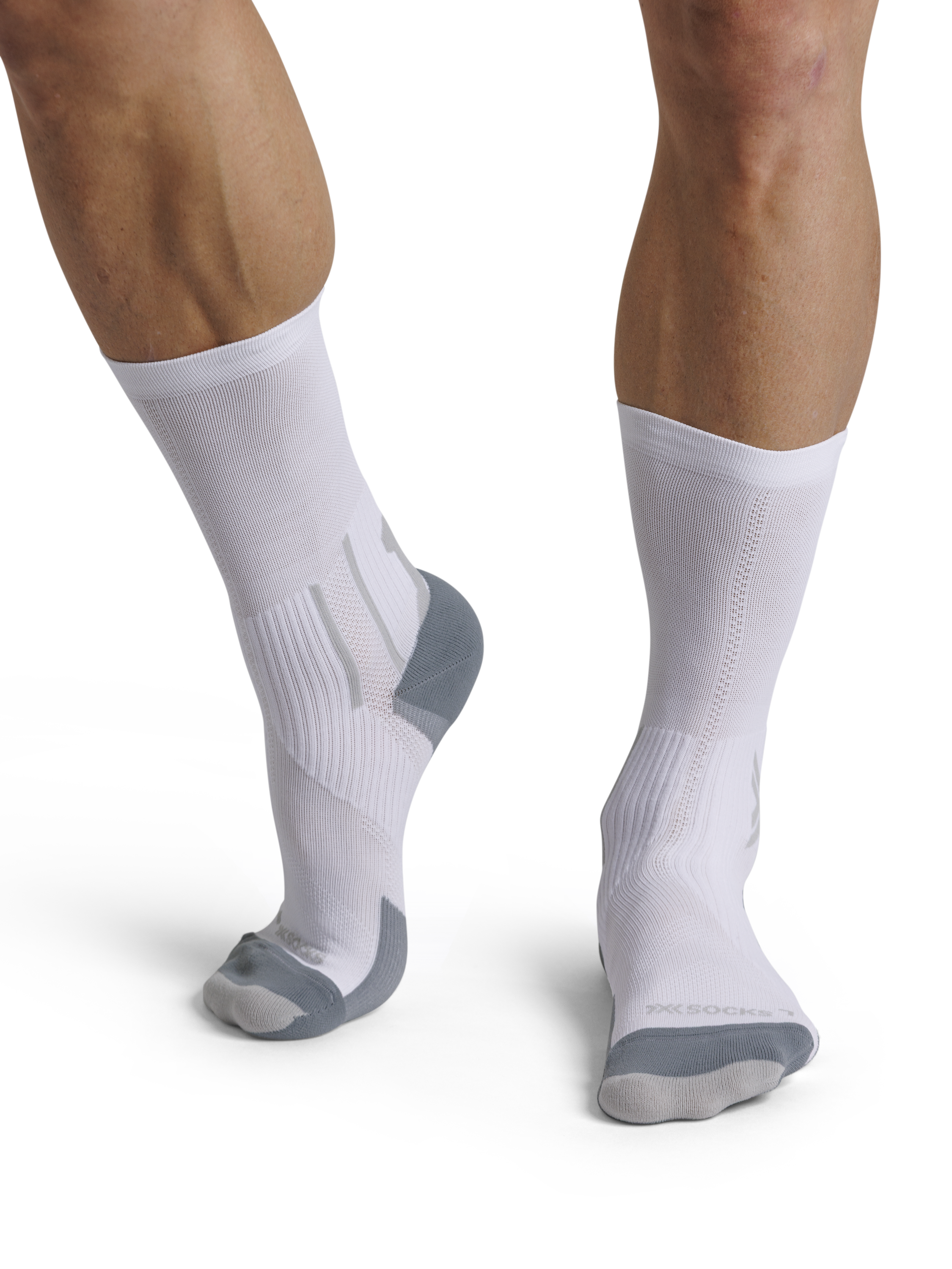 X-SOCKS RUN PERFORM CREW - Arctic White Pearl Grey - Crew - 2 of 22