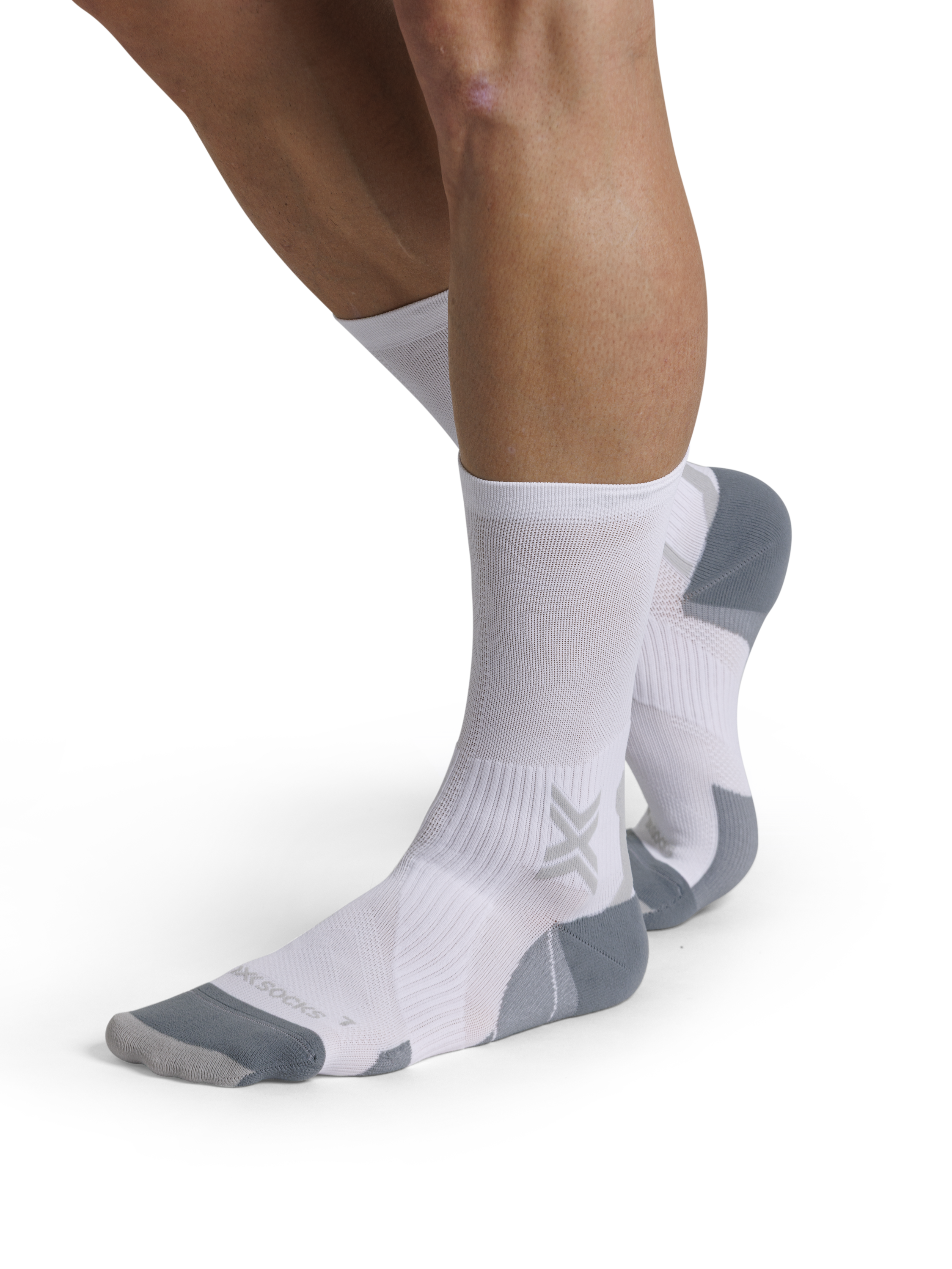 X-SOCKS RUN PERFORM CREW - Arctic White Pearl Grey - Crew - 3 of 22