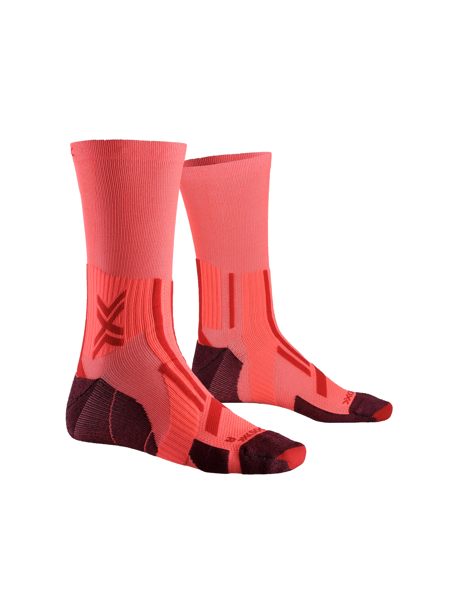 X-SOCKS TRAILRUN PERFORM CREW - Fluo Red Namib Red - Crew - 1 of 15