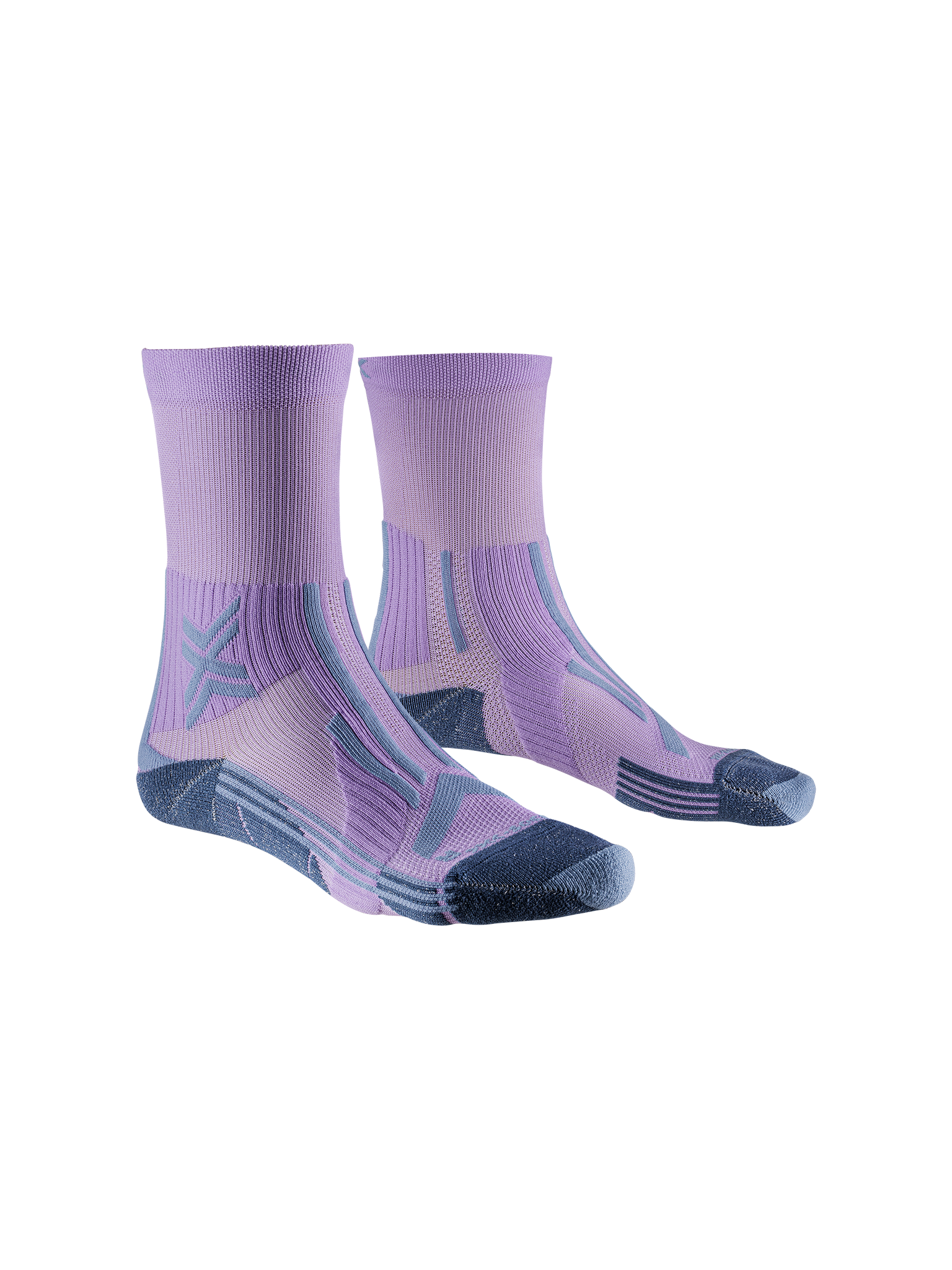 X-SOCKS TRAILRUN PERFORM CREW WMN - Orchid Sunset Blue - Crew - 1 of 5