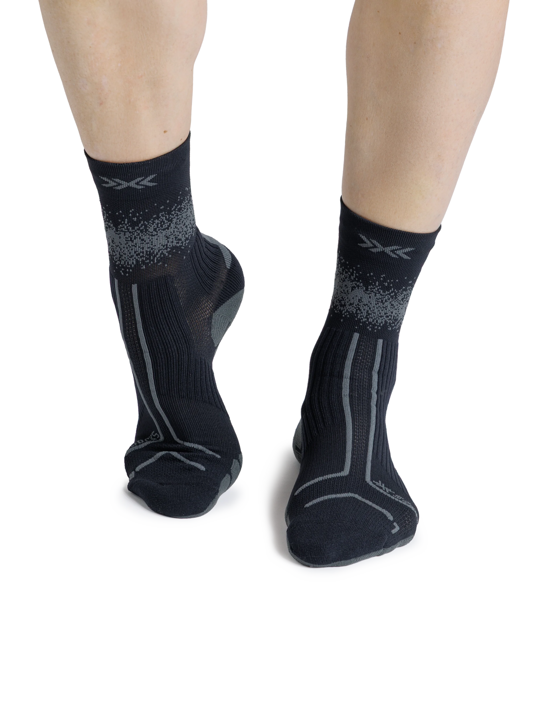 X-SOCKS TRAILRUN TERRASKIN PERFORM CREW - X Black Rhino Grey - Crew - 2 of 20