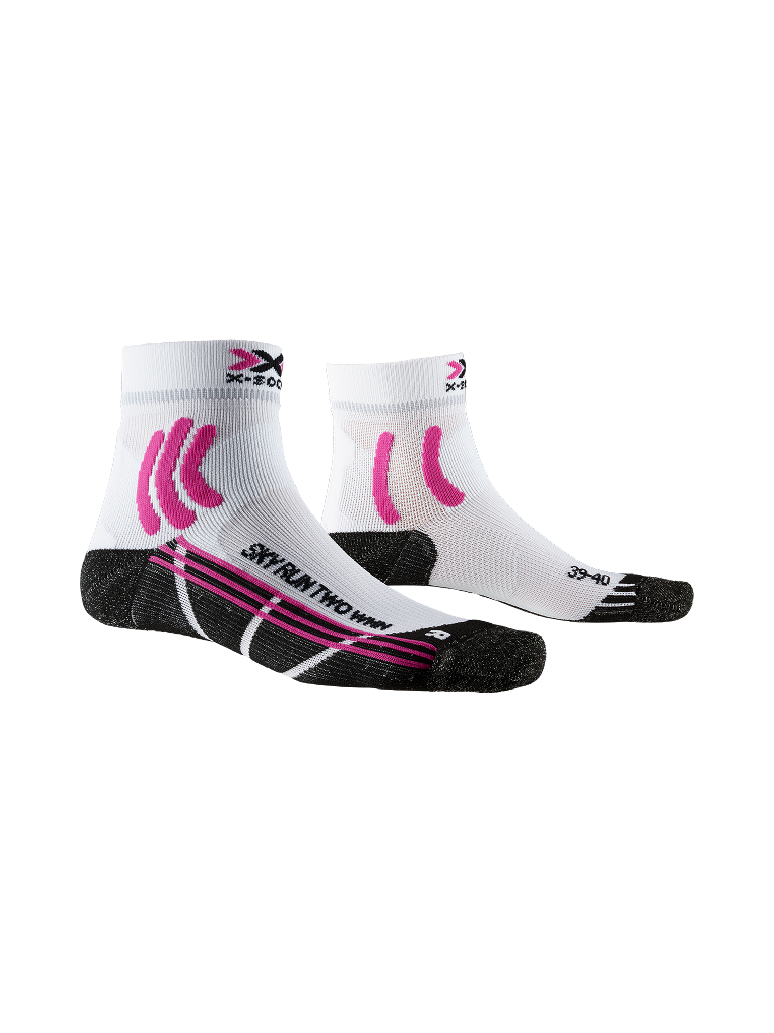 X-SOCKS SKY RUN TWO WMN - Arctic White Opal Black - Ankle - 2 of 6
