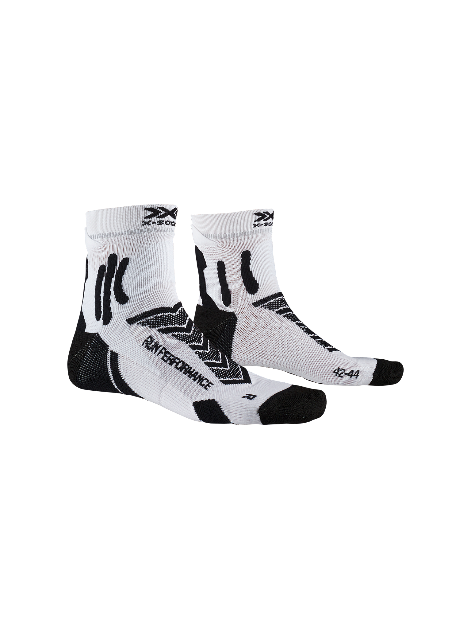 X-SOCKS RUN PERFORMANCE - Opal Black Arctic White - Low Cut - 2 of 5