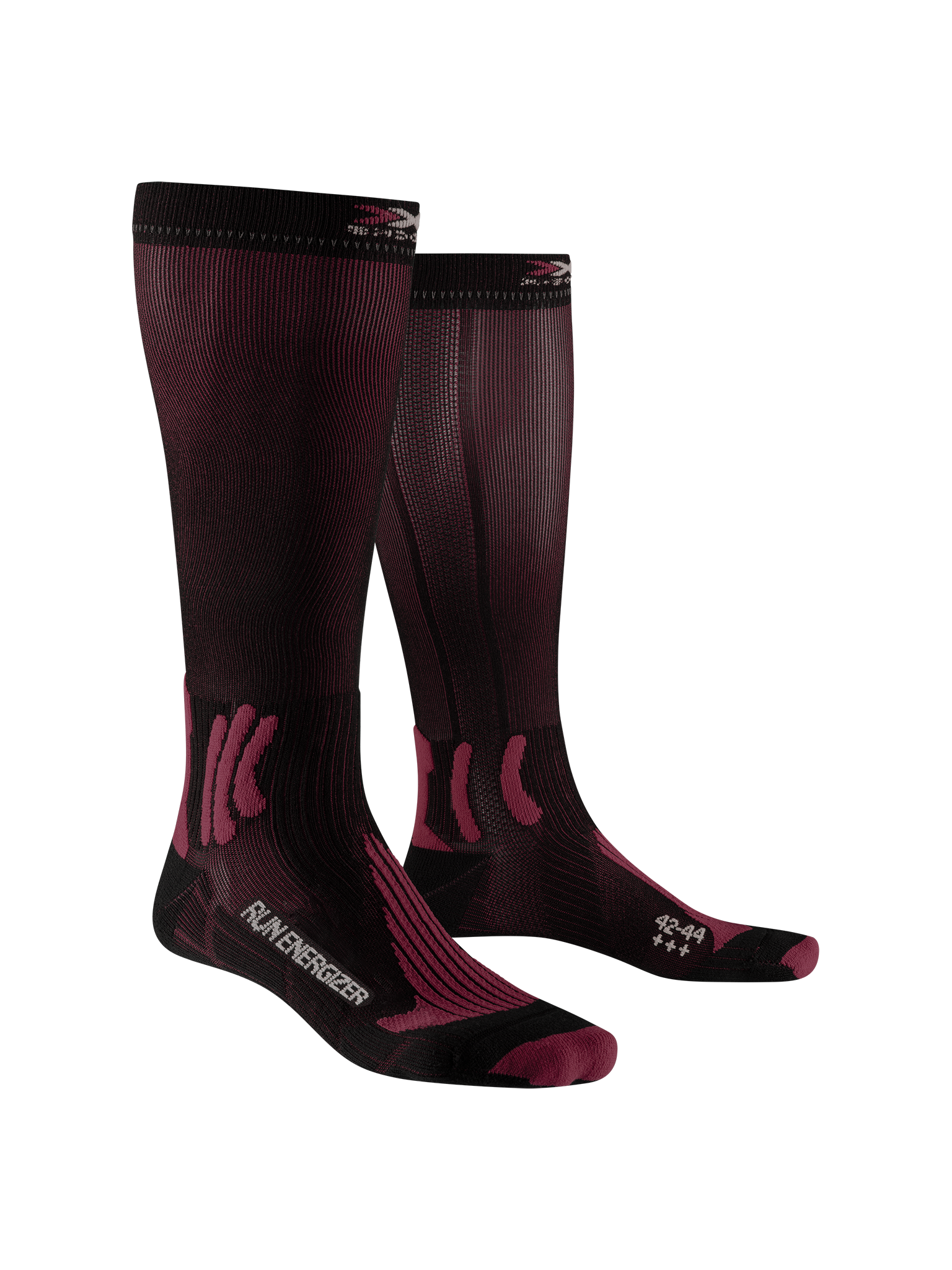 X-SOCKS RUN ENERGIZER 4.0 MEN - Opal Black Dragonfly Red - Over The Calf - 2 of 4