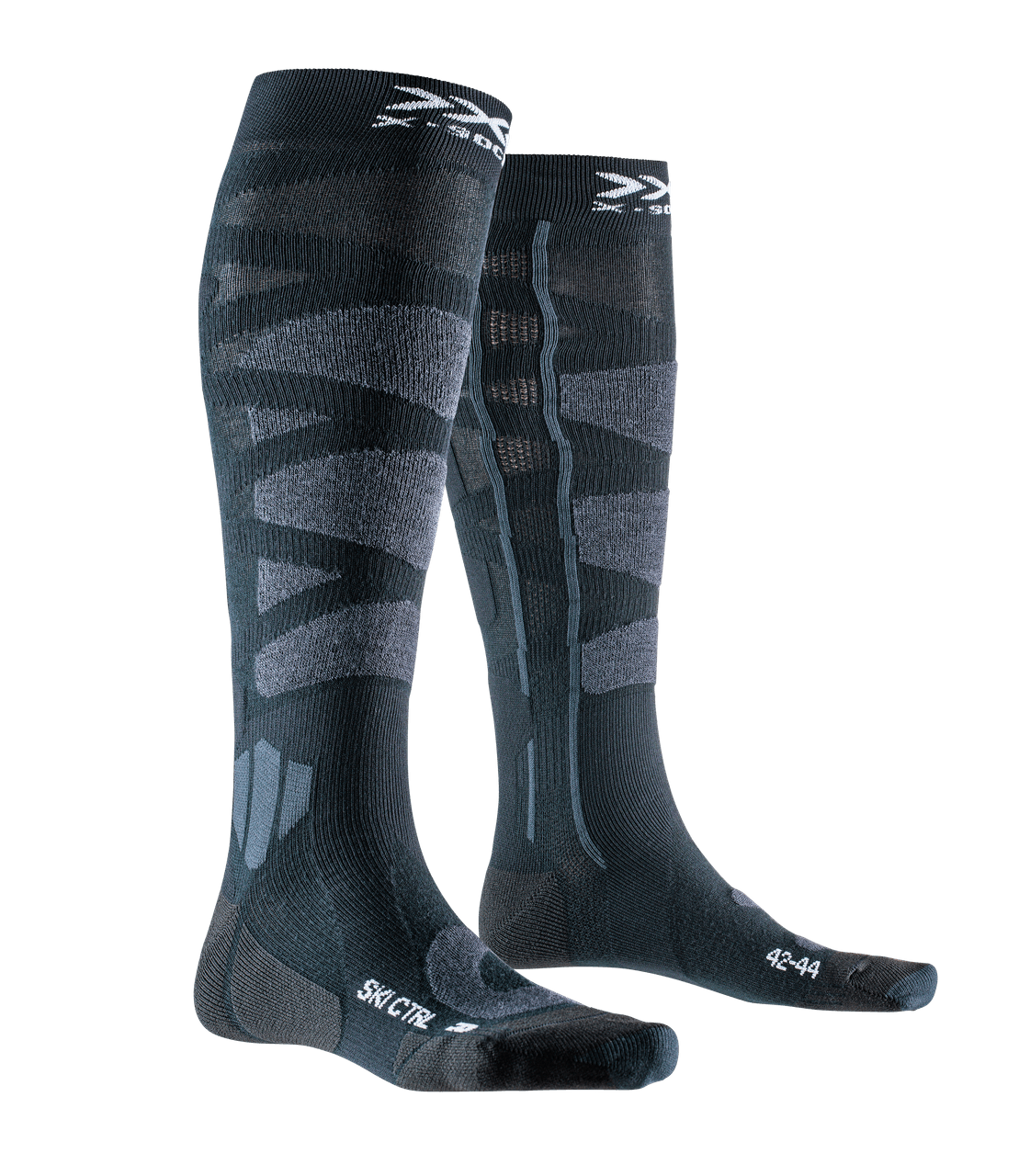 X-SOCKS SKI CONTROL 4.0 - Anthracite Melange X-orange - Over The Calf - 5 of 8